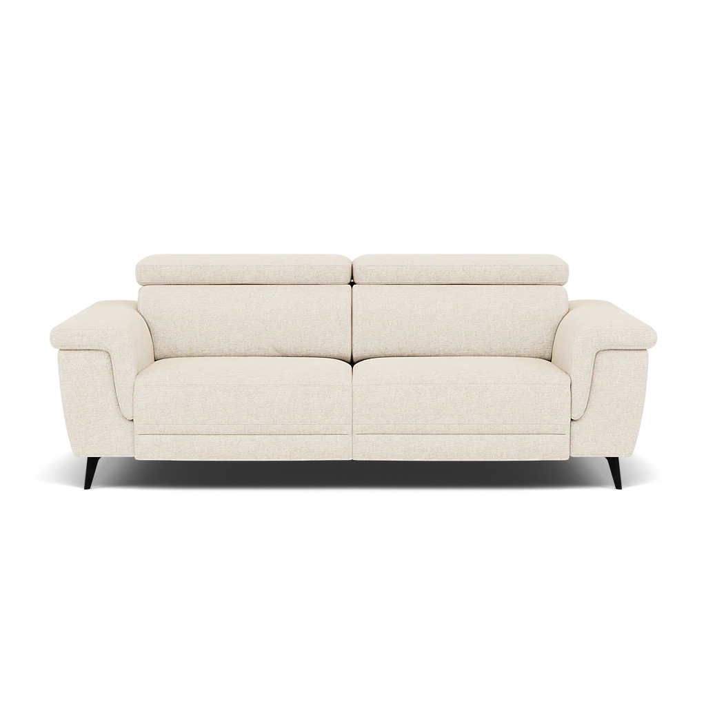 Sparta 3 Seater Recliner Sofa - 3 Str W/ 2 Power Recliner W/ 2 Ratchet Headrest Fabric - Power with Manual Headrest - Image 4