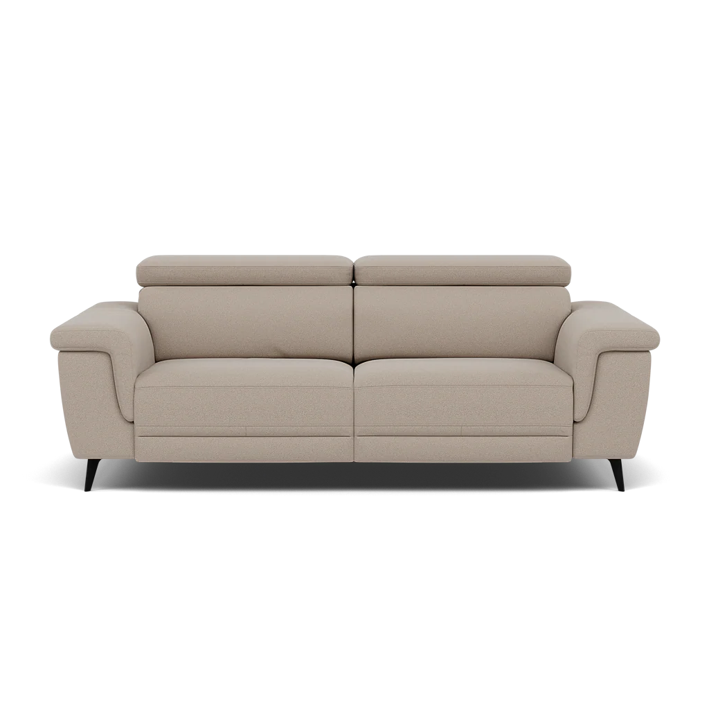 Sparta 3 Seater Recliner Sofa - 3 Str W/ 2 Power Recliner W/ 2 Ratchet Headrest Fabric - Power with Manual Headrest - Image 5