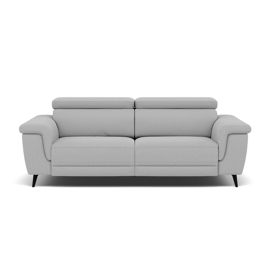Sparta 3 Seater Recliner Sofa - 3 Str W/ 2 Power Recliner W/ 2 Ratchet Headrest Fabric - Power with Manual Headrest - Image 6
