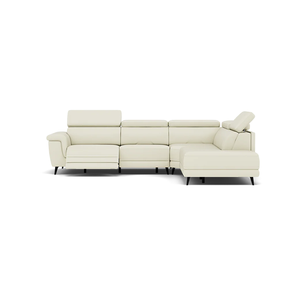 Sparta Corner Recliner Sofa - Combination 1 - Left Hand Facing Sofa Corner Group (One Motor) Cat M/S - Left Hand Facing - Power with Manual Headrest - Image 3