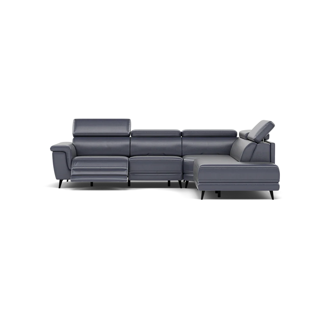Sparta Corner Recliner Sofa - Combination 3 - Left Hand Facing Sofa Corner Group (Two Motors) Cat NL/O/S - Left Hand Facing - Power with Power Headrest & USB