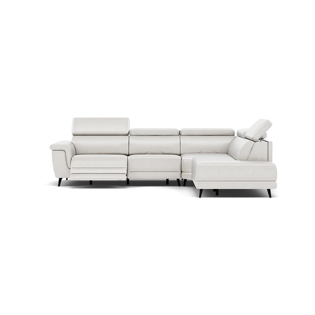 Sparta Corner Recliner Sofa - Combination 3 - Left Hand Facing Sofa Corner Group (Two Motors) Cat NL/O/S - Left Hand Facing - Power with Power Headrest & USB - Image 11