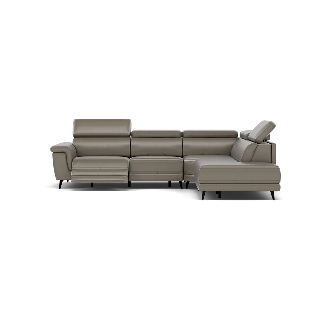 Sparta Corner Recliner Sofa - Combination 4 - Right Hand Facing Sofa Corner Group (Two Motors) Cat NL/O/S - Right Hand Facing - Power with Power Headrest & USB - Image 4