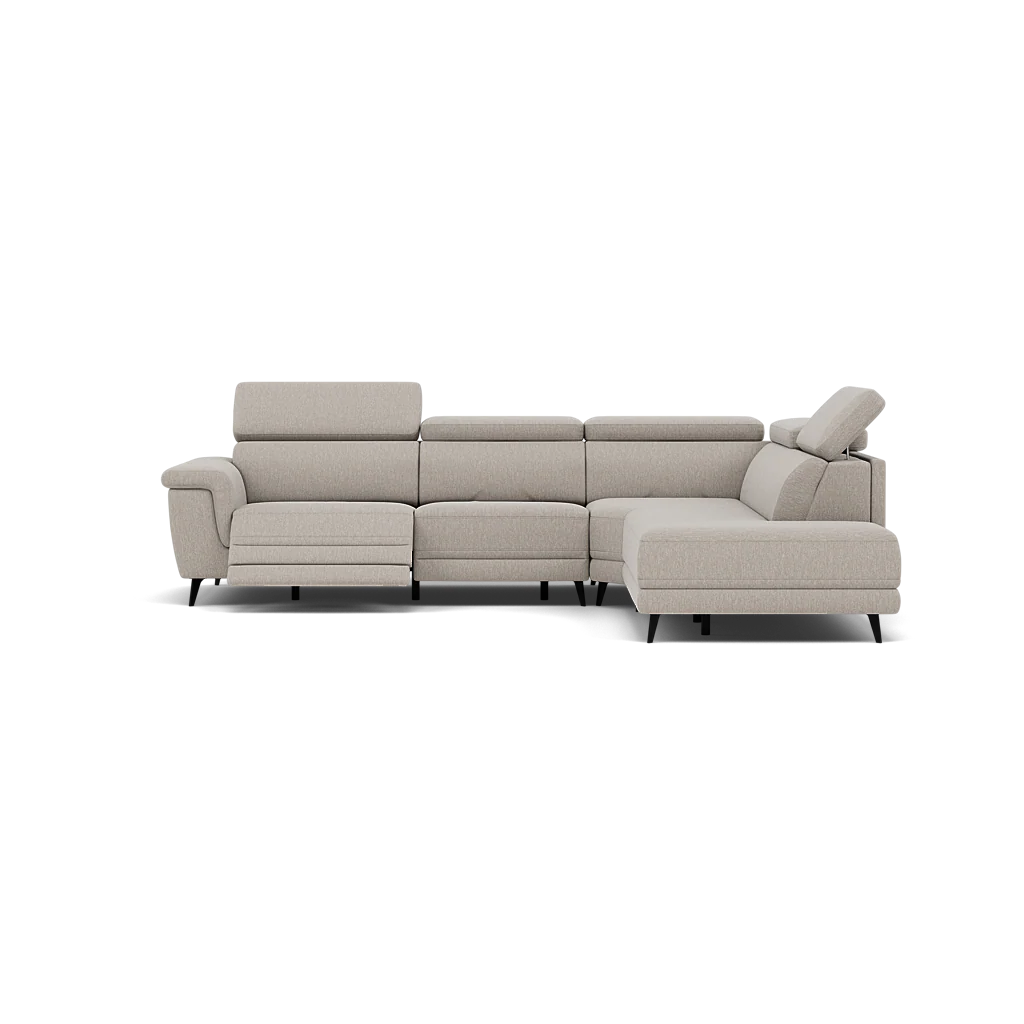 Sparta Corner Recliner Sofa - Combination 4 - Right Hand Facing Sofa Corner Group (Two Motors) Fabric - Right Hand Facing - Power with Power Headrest & USB - Image 10