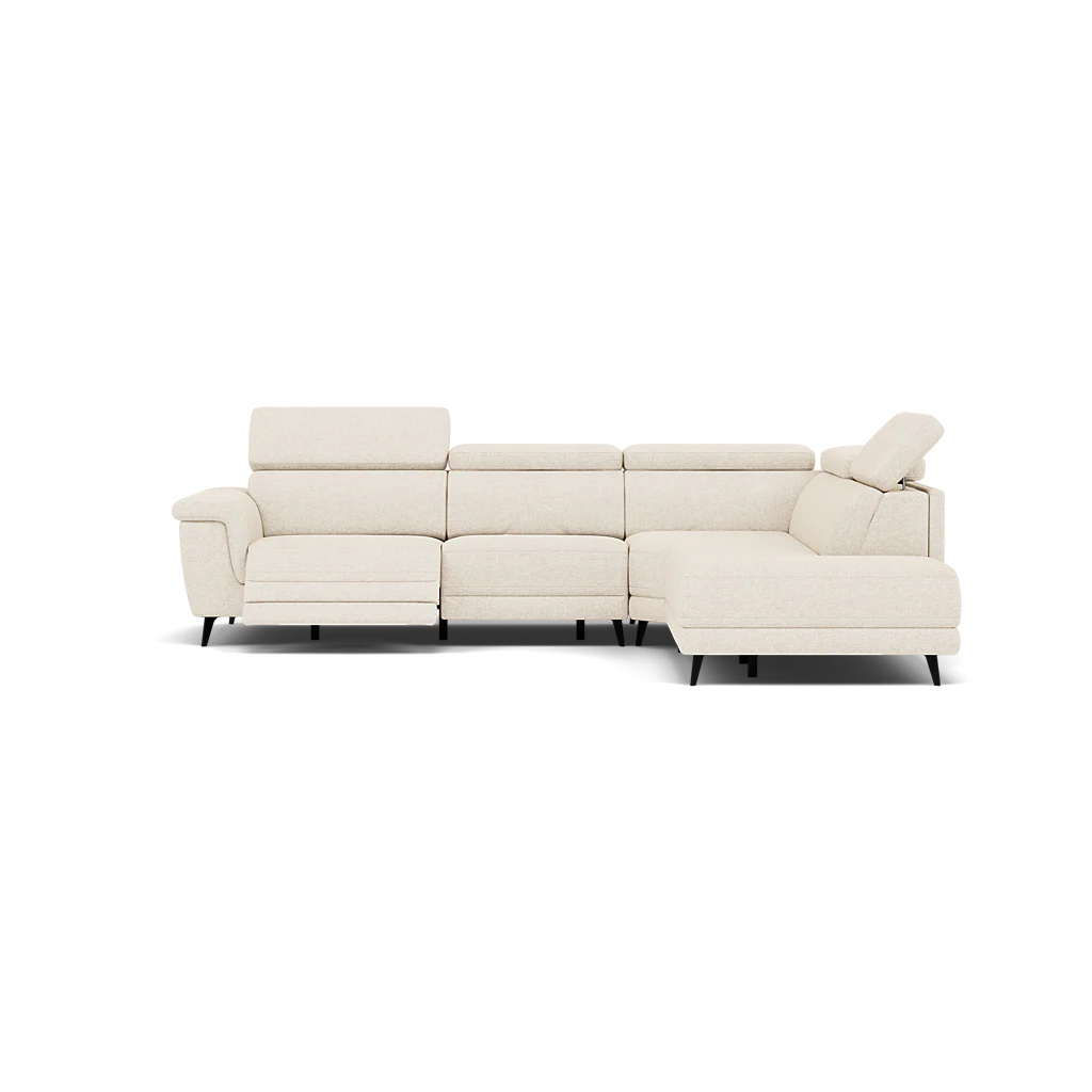 Sparta Corner Recliner Sofa - Combination 4 - Right Hand Facing Sofa Corner Group (Two Motors) Fabric - Right Hand Facing - Power with Power Headrest & USB - Image 4