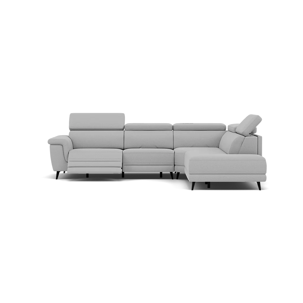 Sparta Corner Recliner Sofa - Combination 4 - Right Hand Facing Sofa Corner Group (Two Motors) Fabric - Right Hand Facing - Power with Power Headrest & USB - Image 6