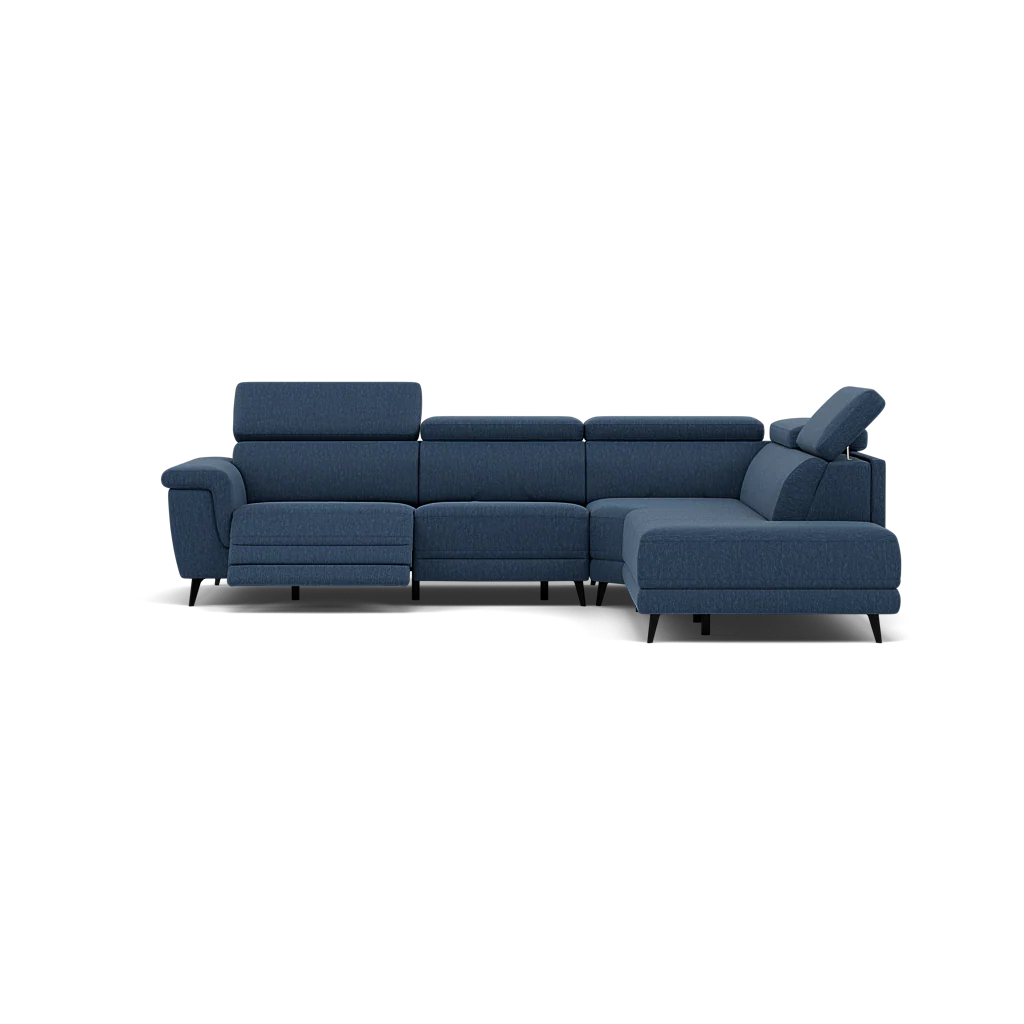 Sparta Corner Recliner Sofa - Combination 4 - Right Hand Facing Sofa Corner Group (Two Motors) Fabric - Right Hand Facing - Power with Power Headrest & USB - Image 8