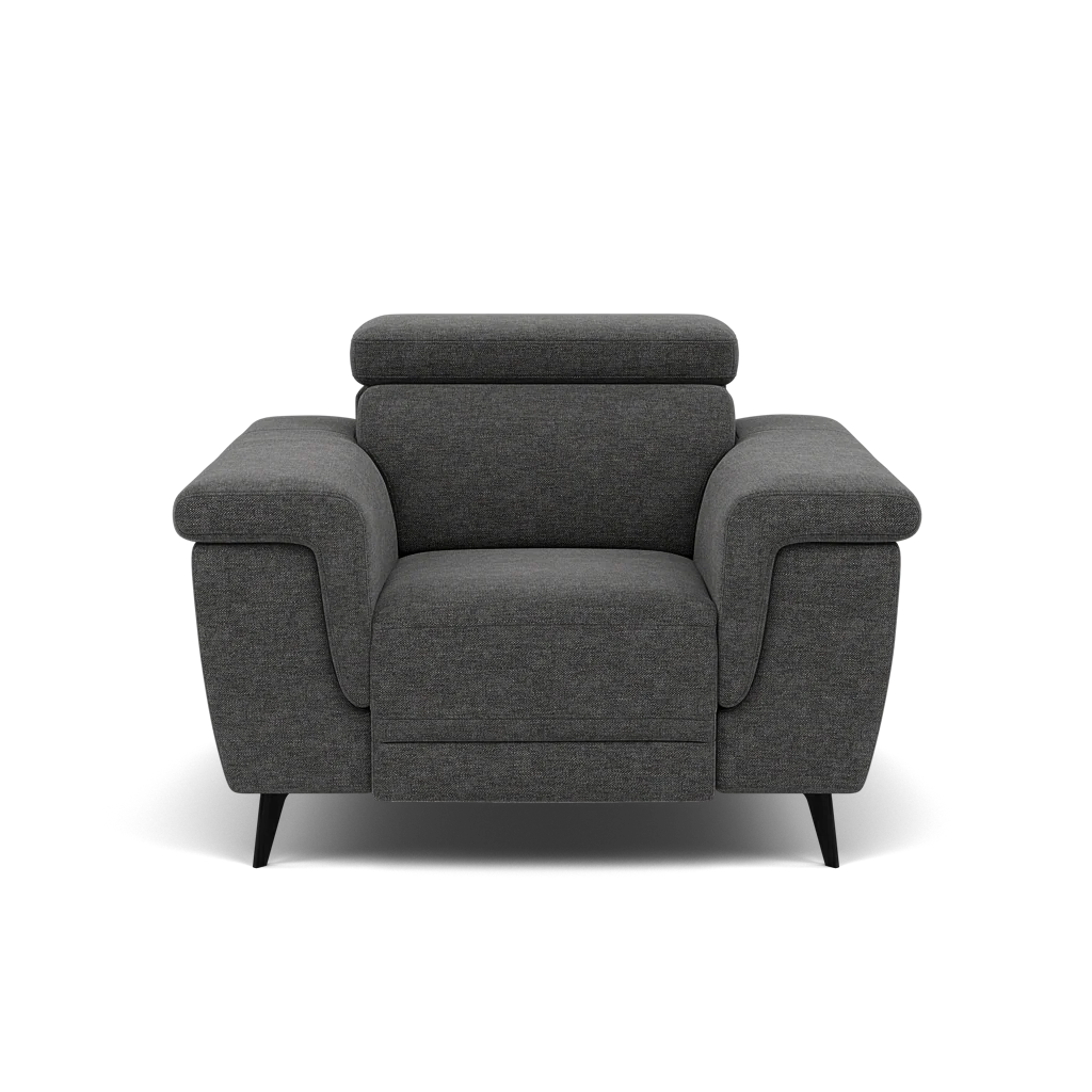 Sparta Recliner Armchair - Chair W/ Power Recliner W/ Power Headrest Fabric - Power with Power Headrest & USB - Image 3