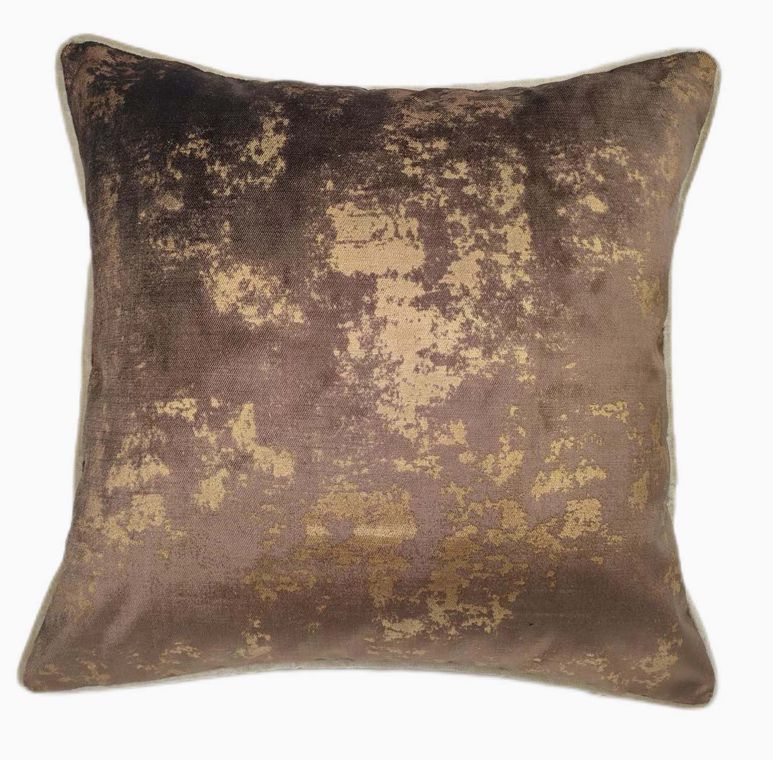 Spoiltrotton Brown With Brown Fleck Square Cushion - Spoiltrotton PM Bronze Flecks Choc 43x43CM Cushion