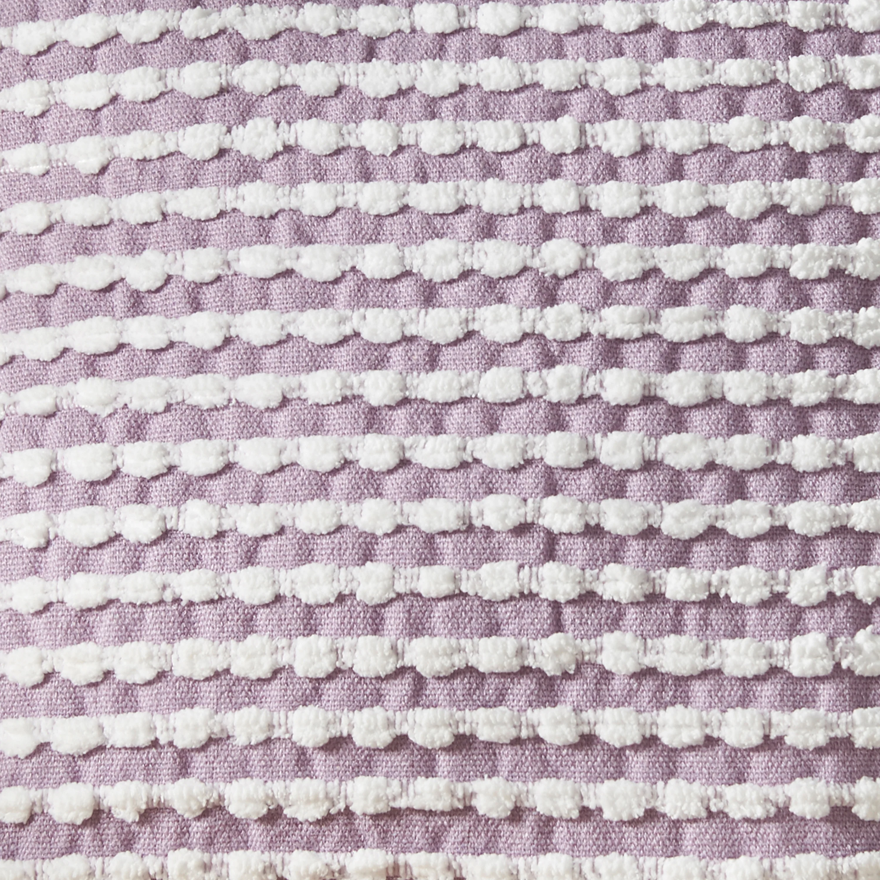 Stab Stitch Purple Square Cushion - DISC Stab Stitch Lilac Cushion 43x43CM - Image 4