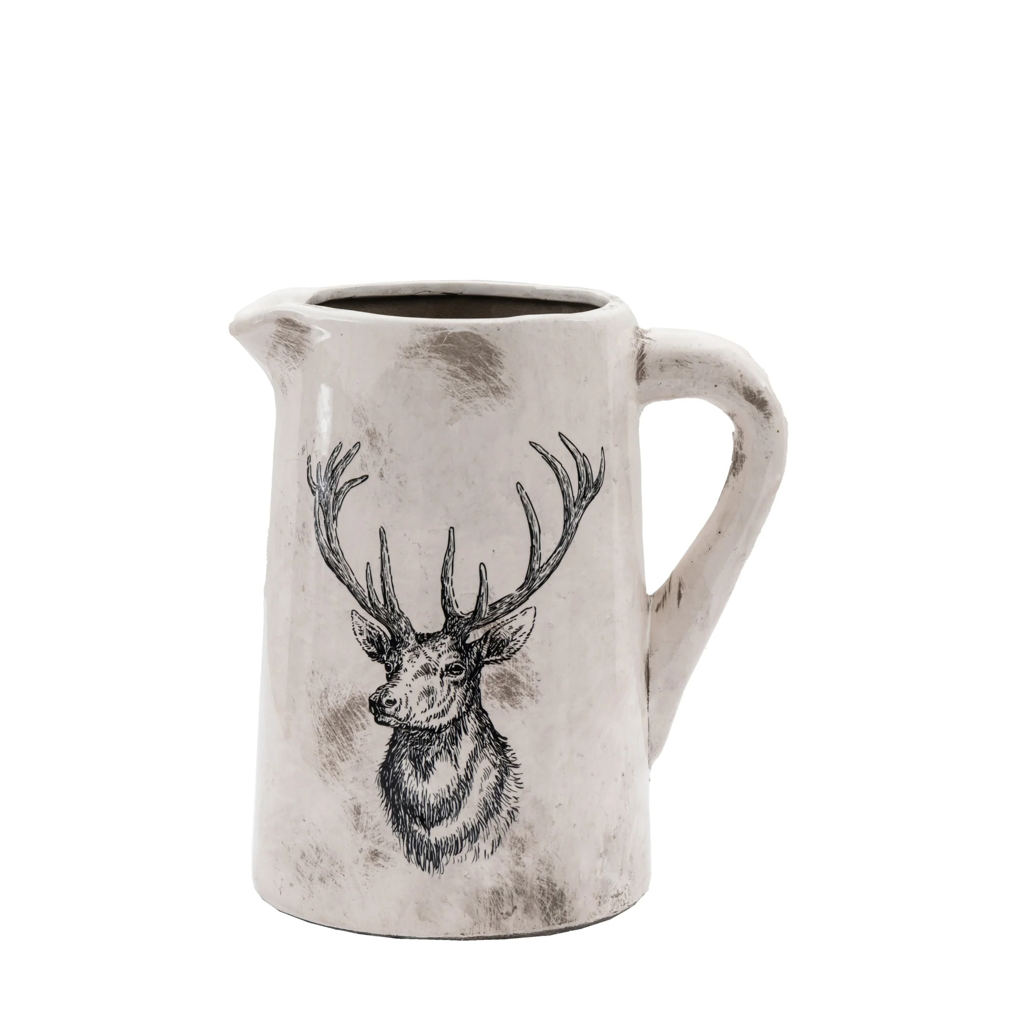 Stag Pitcher Vase Medium - Stag Pitcher Vase Medium Distressed - Image 4