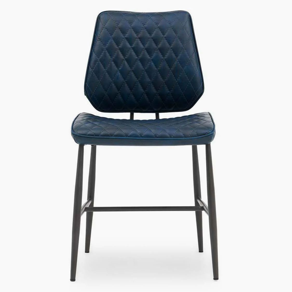 Starley Pair of Dark Blue Dining Chairs - Dining Chair - Pair Dark Blue - Image 4