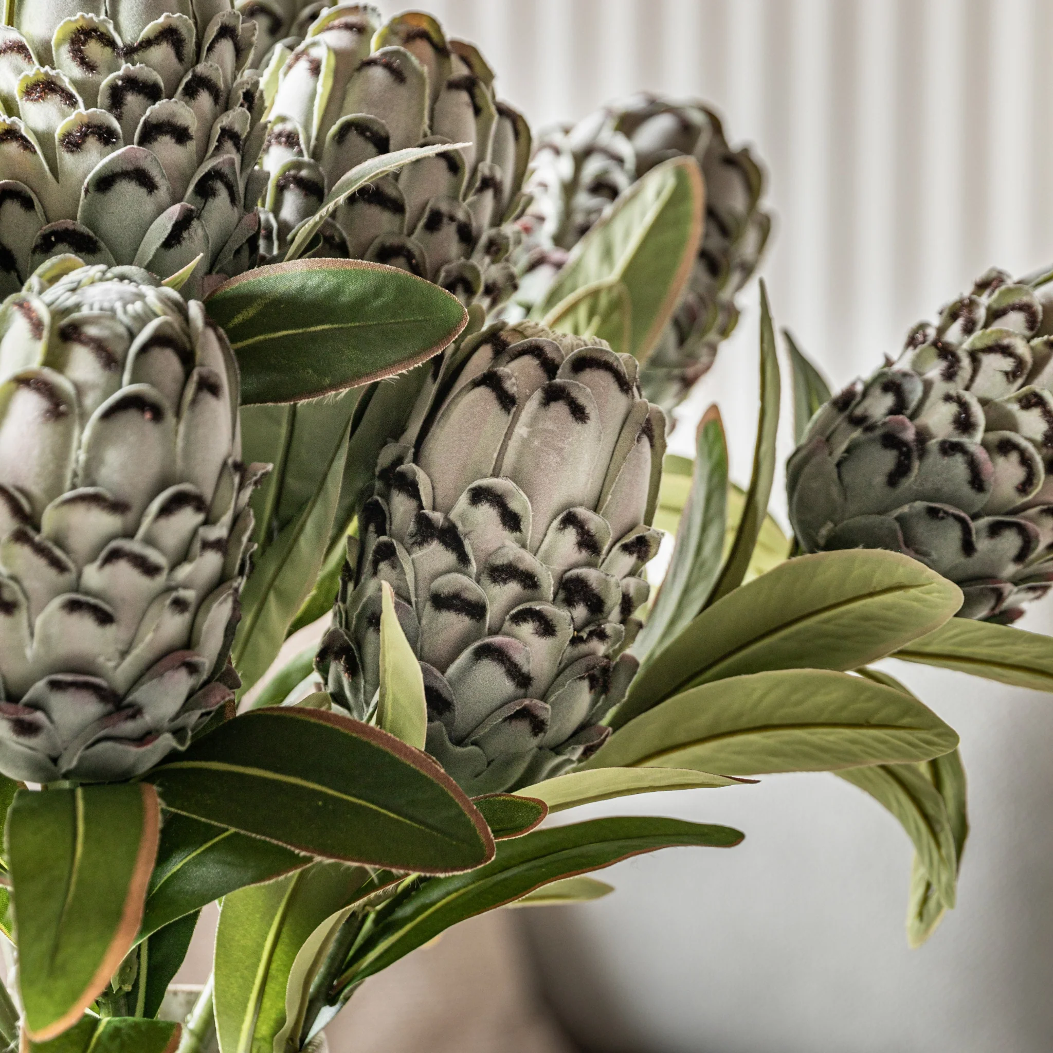Statement Tropical Set Of 12 Green Artificial Flowers - DHD Faux Stem Statement Tropical Green 47CM 12Pk - Image 2