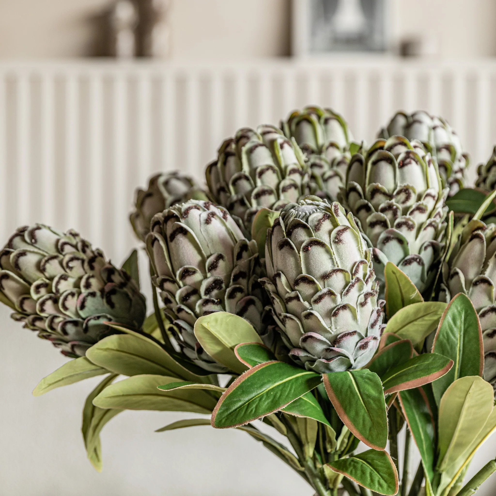 Statement Tropical Set Of 12 Green Artificial Flowers - DHD Faux Stem Statement Tropical Green 47CM 12Pk - Image 3