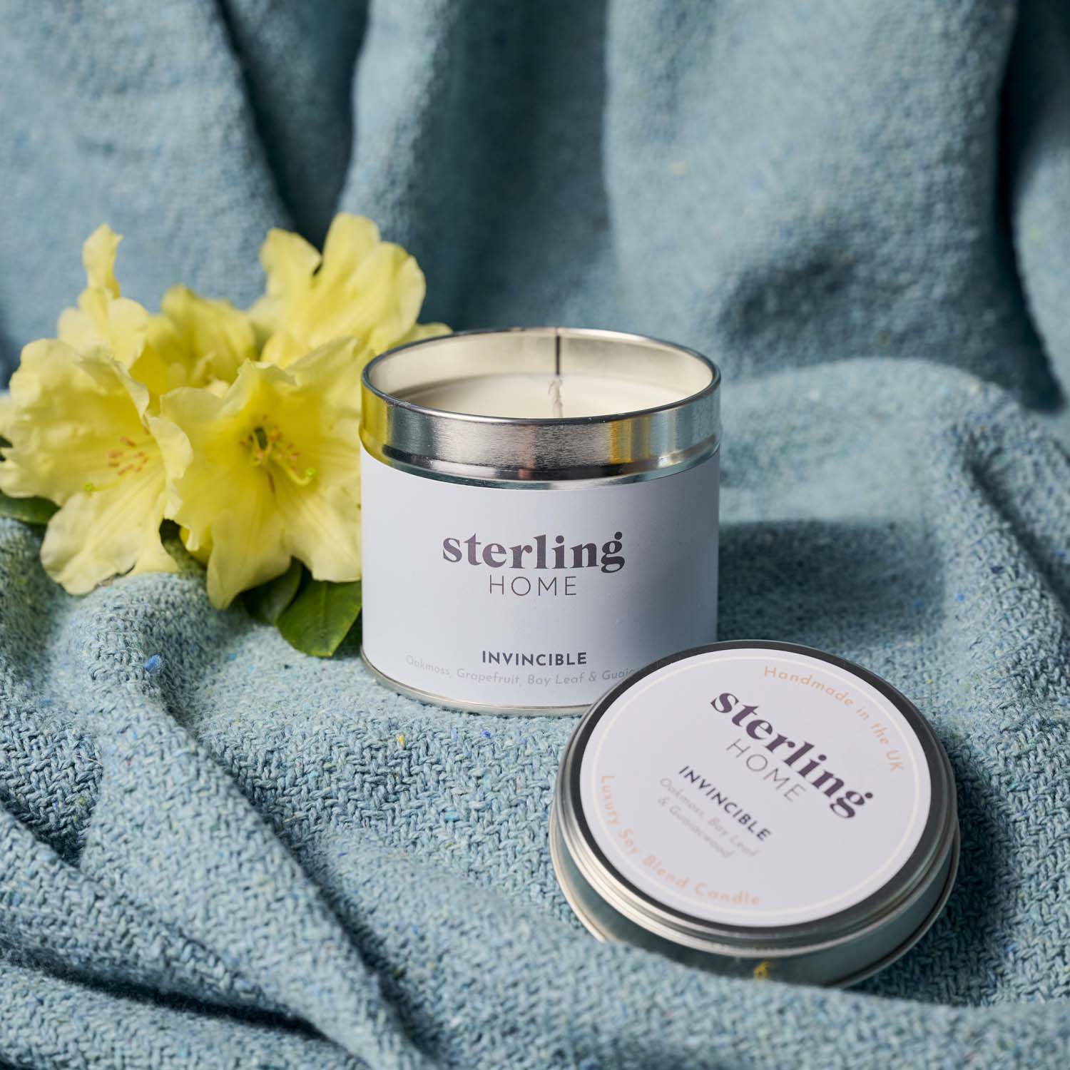 Sterling Home Fragrance Invincible Tin Candle - 180G Soy Blend Tin Candle - Invincible
