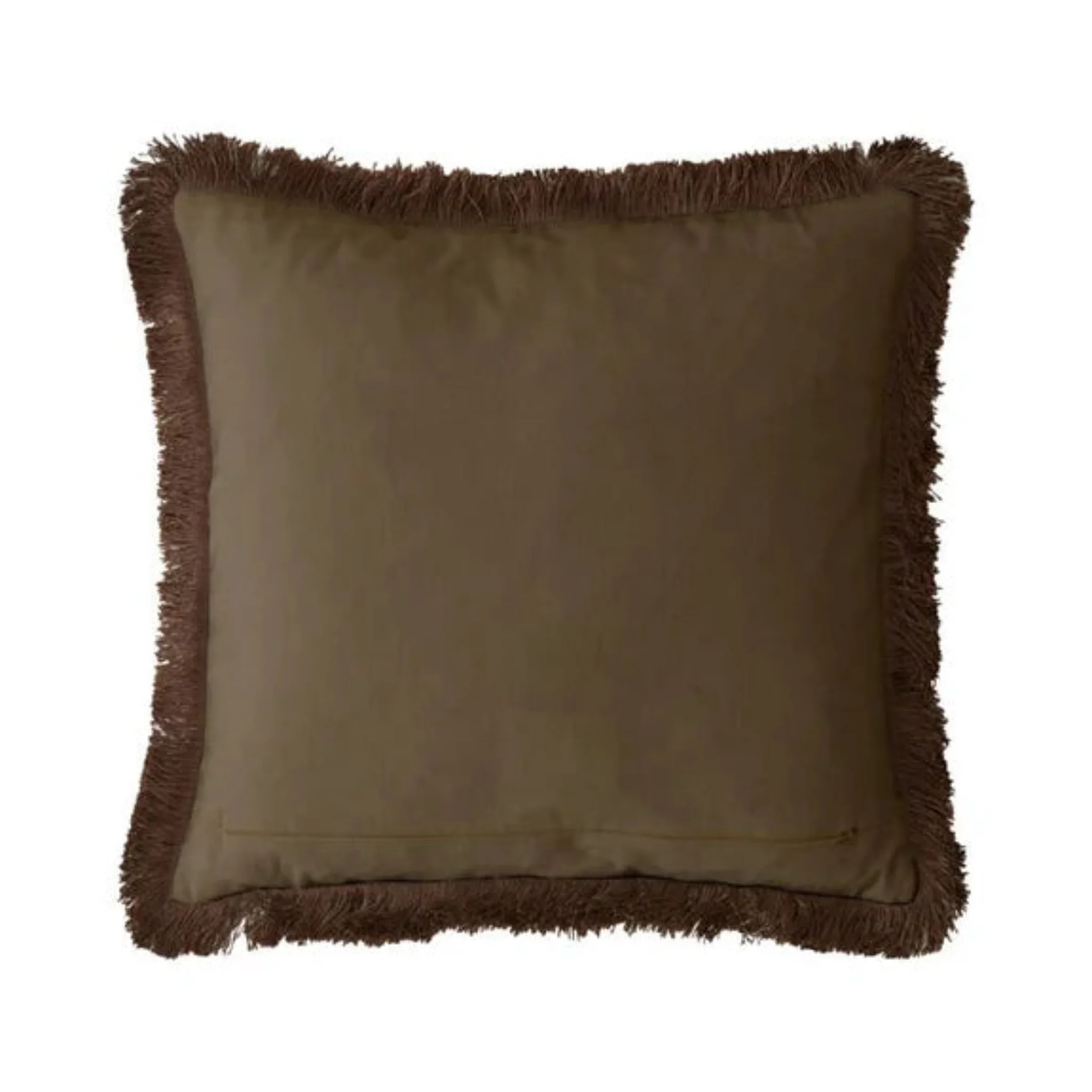 William Morris At Home Strawberry Thief Chocolate Square Cushion - Strawberry Thief Chocolate 50X50CM Cushion - Image 2
