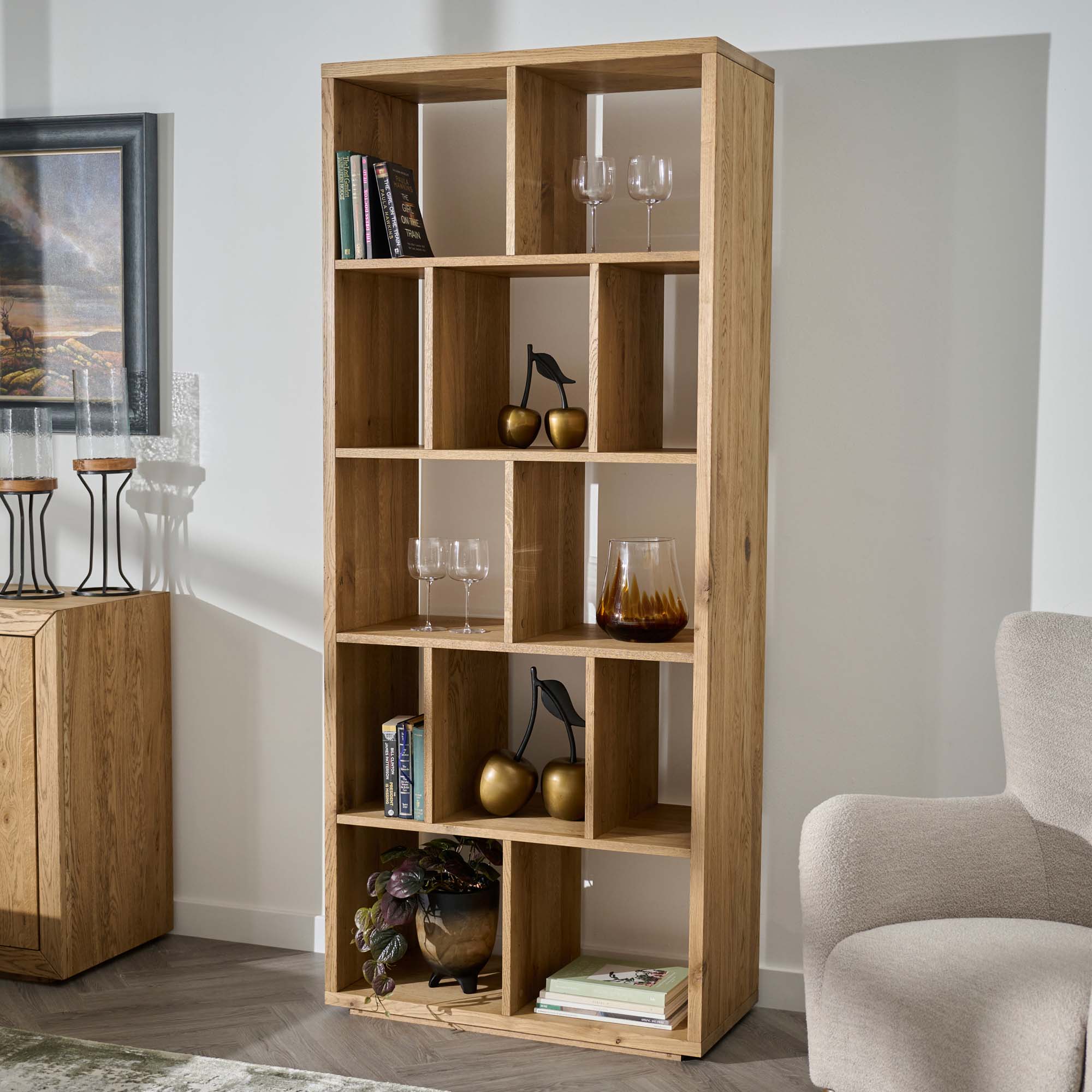 Sunnie Bookshelf - Bookshelf Brushed Oak / Hesse Dark Oil - Image 2