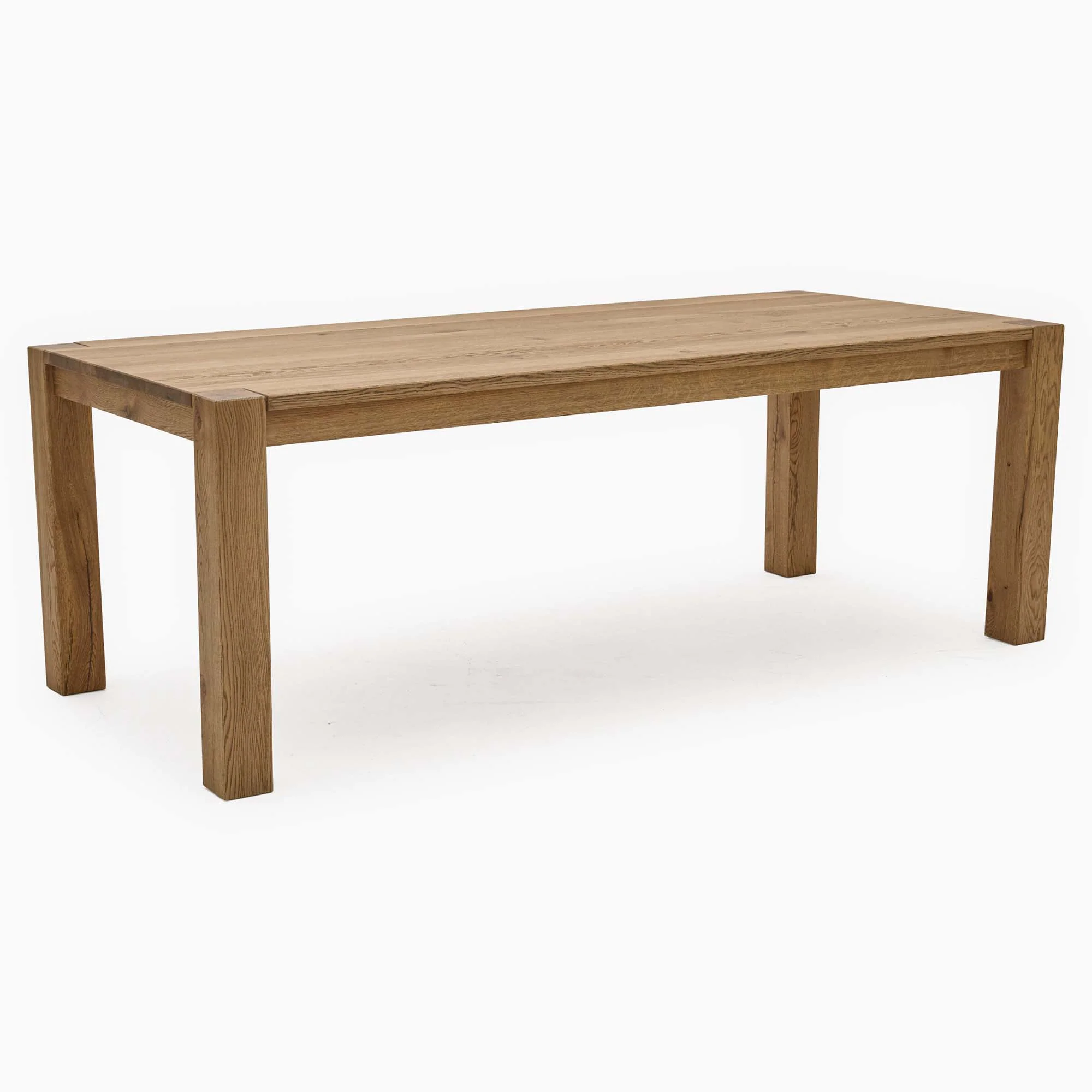 Sunnie Dining Table - Dining Table 220x100cm Brushed Oak / Hesse Dark Oil - 220cm - Image 3