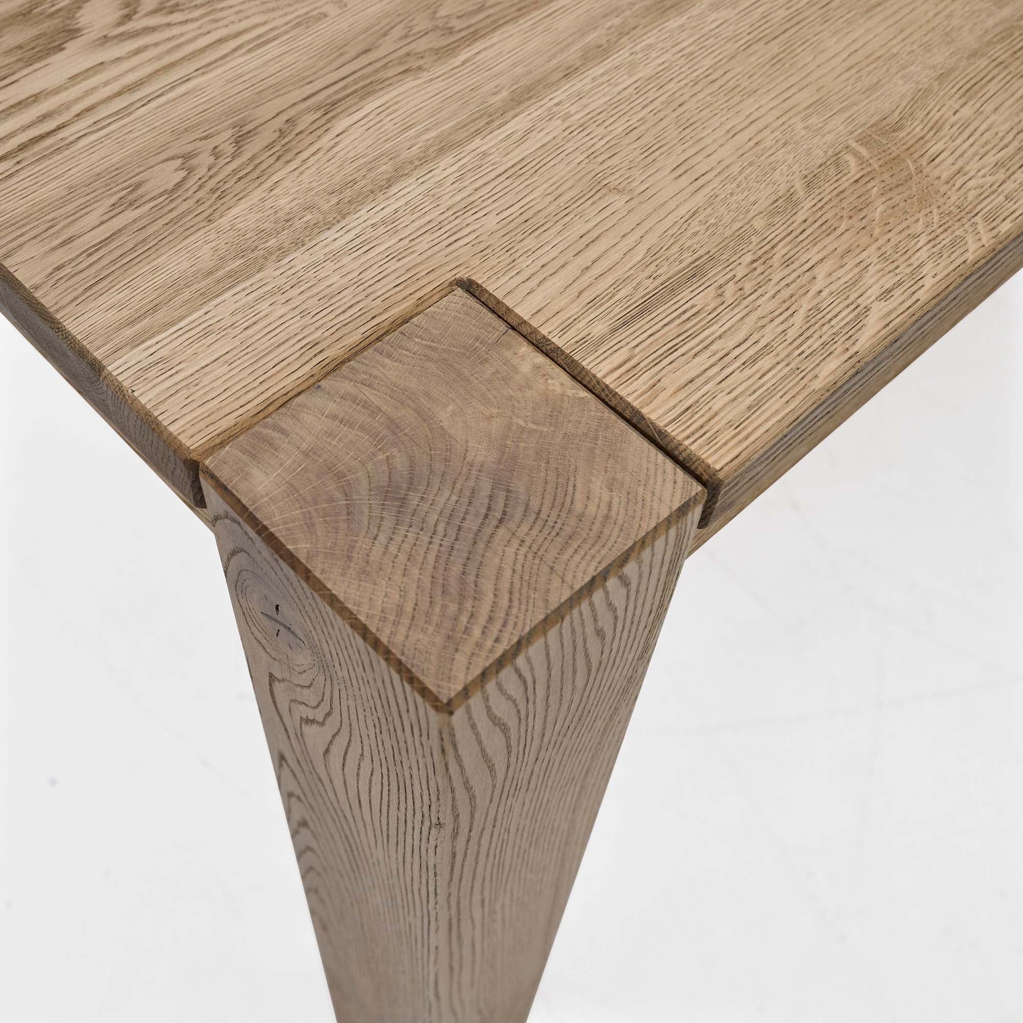 Sunnie Dining Table - Dining Table 220x100cm Brushed Oak / Hesse Dark Oil - 220cm - Image 5