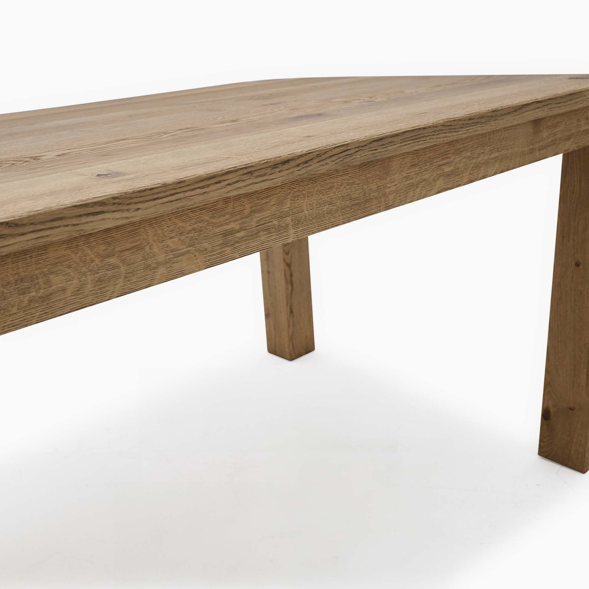 Sunnie Dining Table - Dining Table 220x100cm Brushed Oak / Hesse Dark Oil - 220cm - Image 6