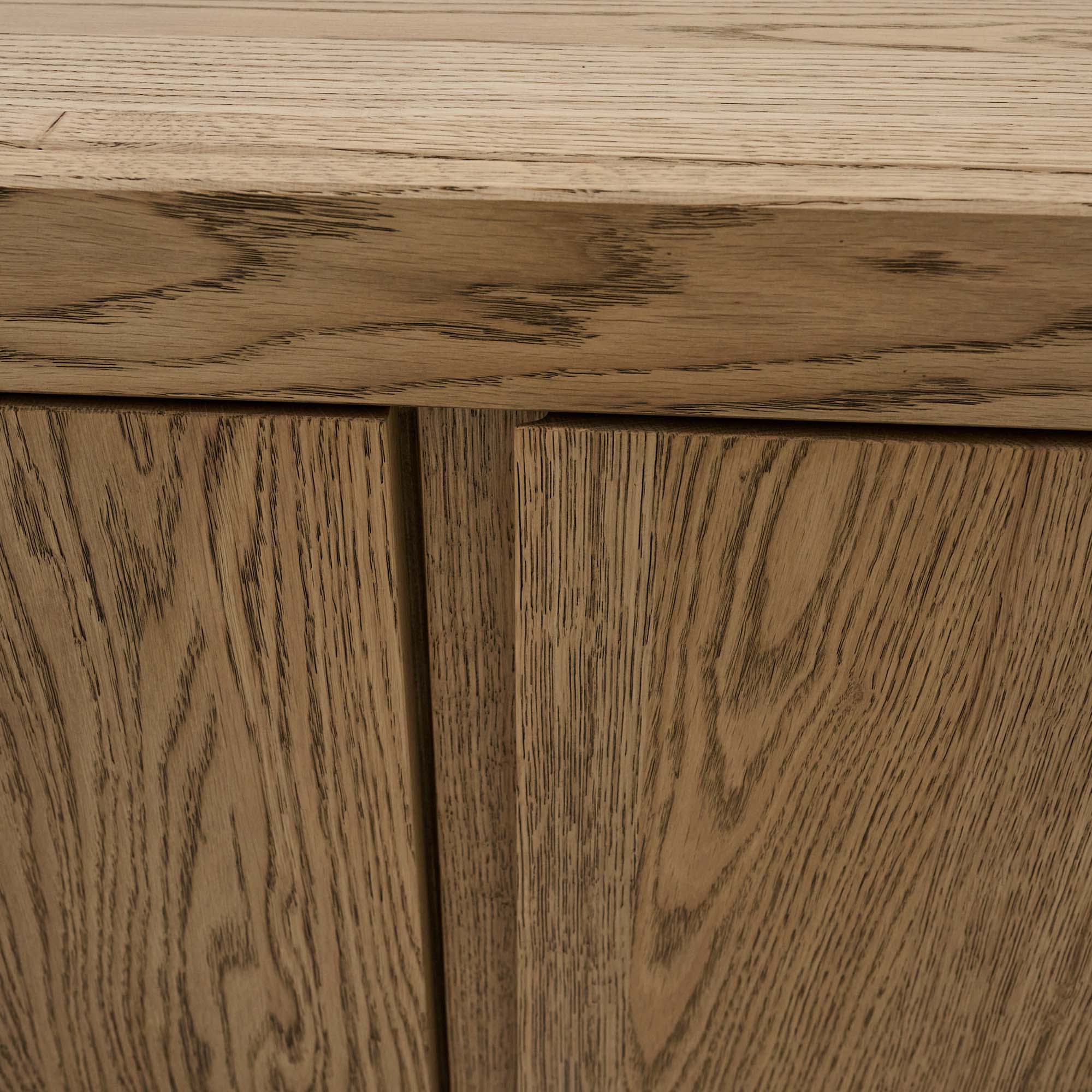 Sunnie Sideboard - 3 Door Sideboard Brushed Oak / Hesse Dark Oil - Image 5