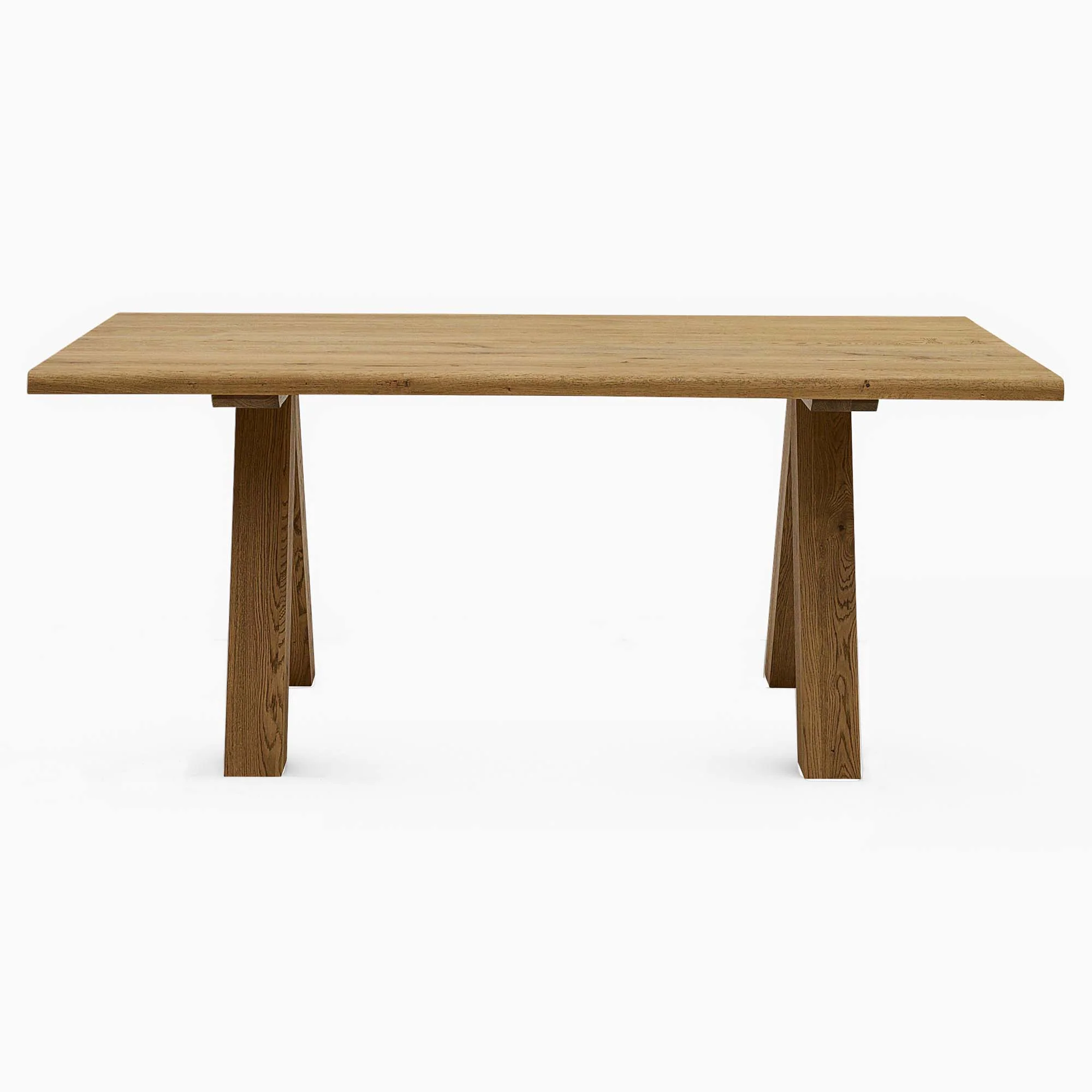 Syver Dining Table - Live Edge Dining Table 180x100cm Brushed Oak / Hesse Dark Oil - 180cm - Image 3