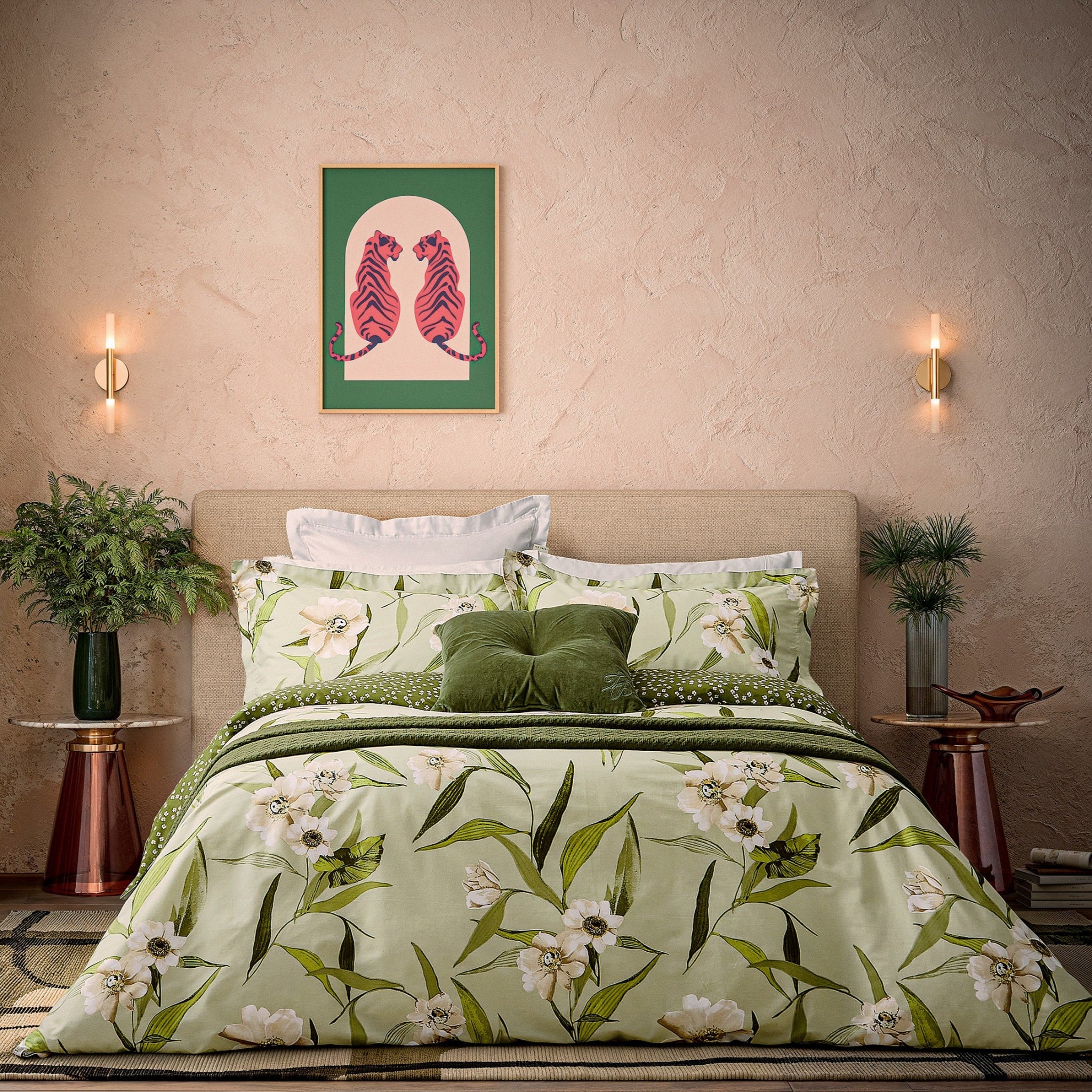 Ted Baker Cabana Green Duvet Cover Set - Cabana Green Duvet Set King