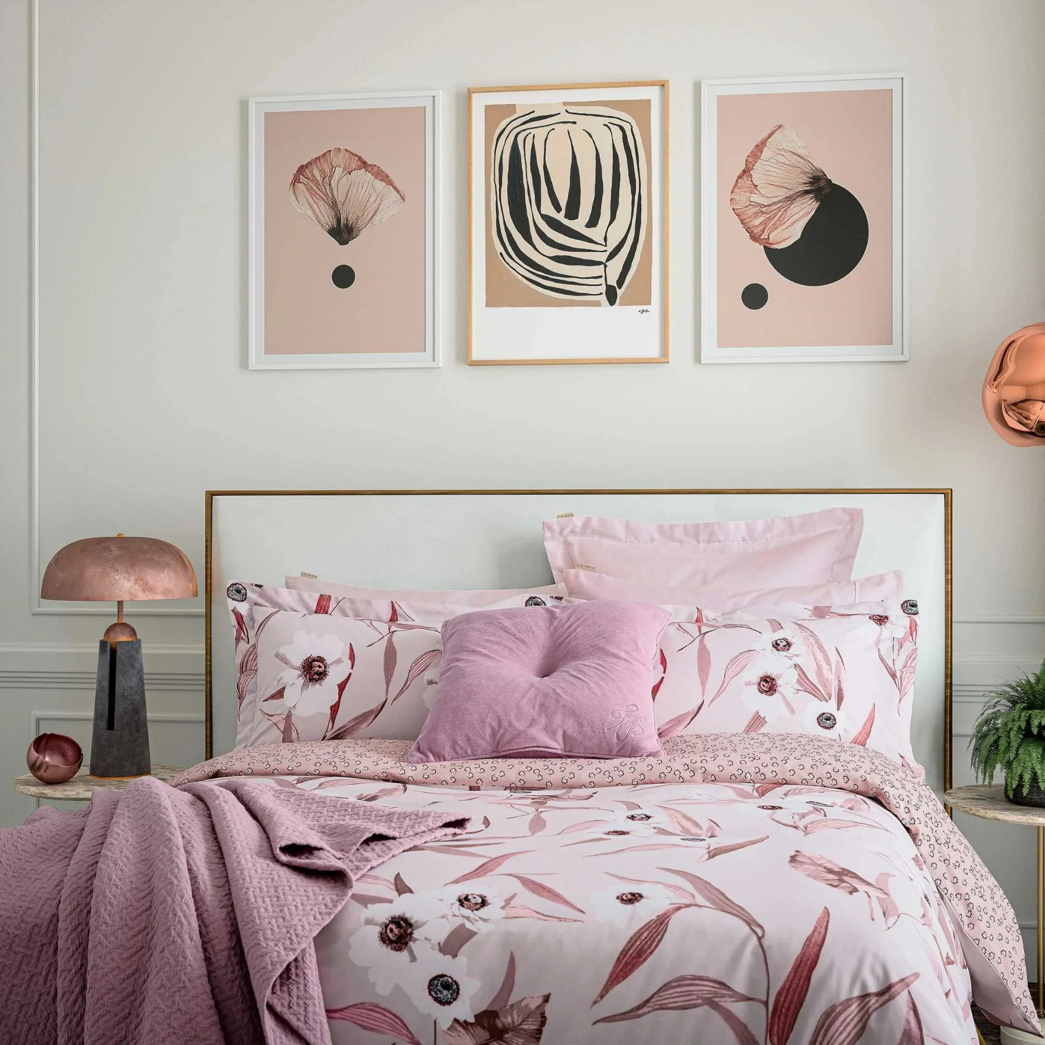 Ted Baker Cabana Pink Duvet Cover Set - Cabana Pink Duvet Set Super King - Image 2