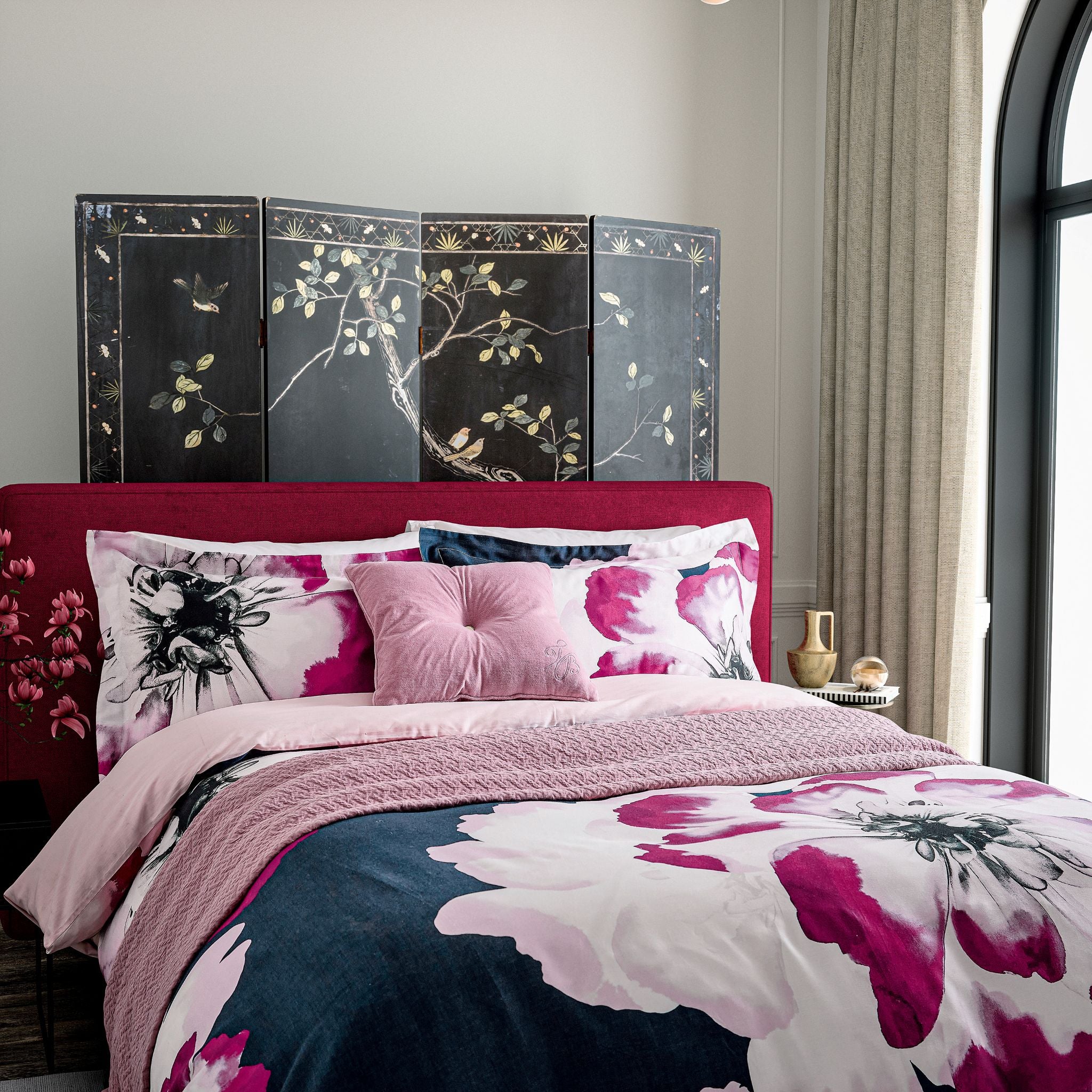 Ted Baker Inky Bloom Duvet Cover Set - Inky Bloom Duvet Set Double - Image 2