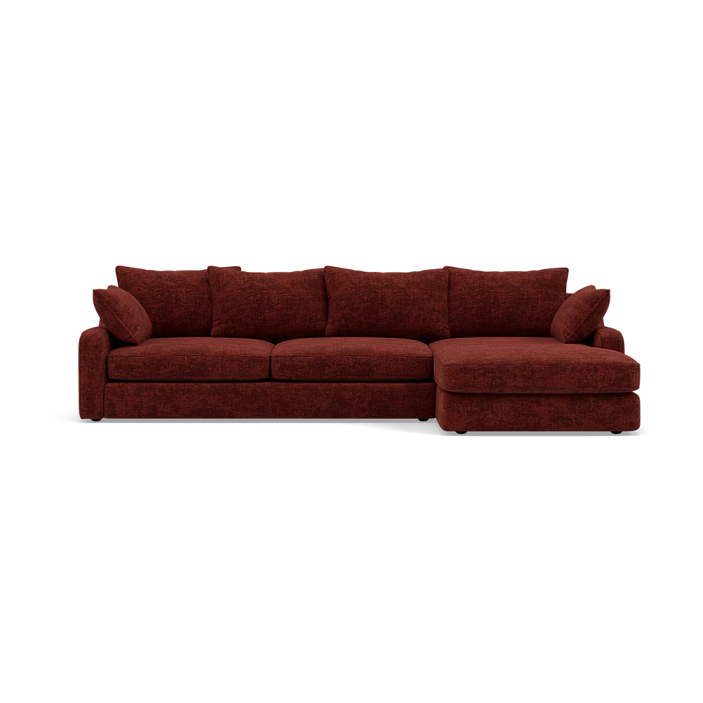 Thalia Large Chaise Pillow Back Sofa - Large Chaise Sofa LHF Grade C - Left Hand Facing