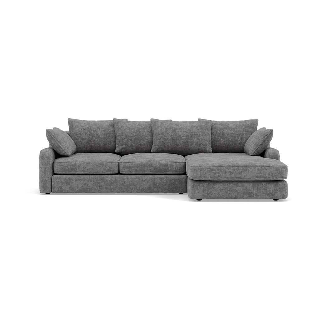 Thalia Small Chaise Pillow Back Sofa - Small Chaise Sofa LHF Grade C - Left Hand Facing - Image 3