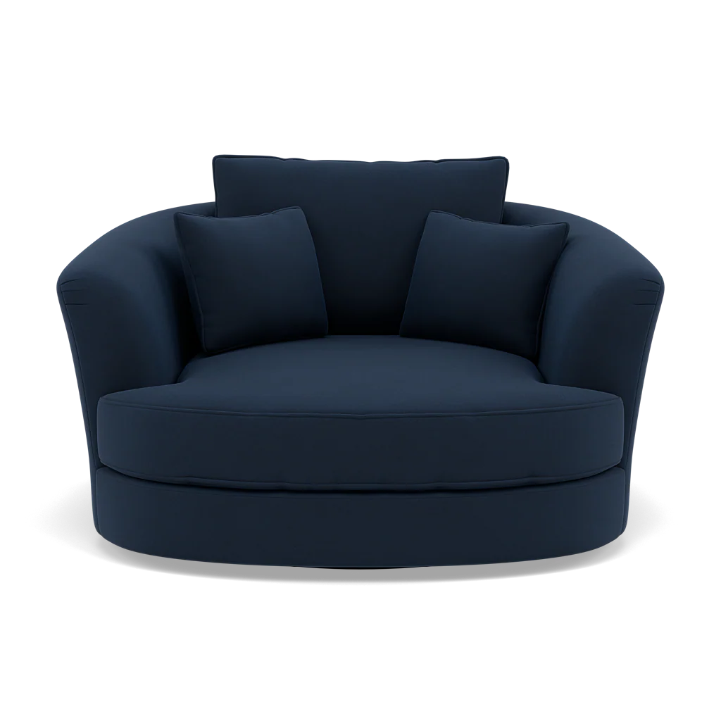 Thalia Swivel Pillow Back Armchair - Cuddler Swivel Chair Grade B - Image 2