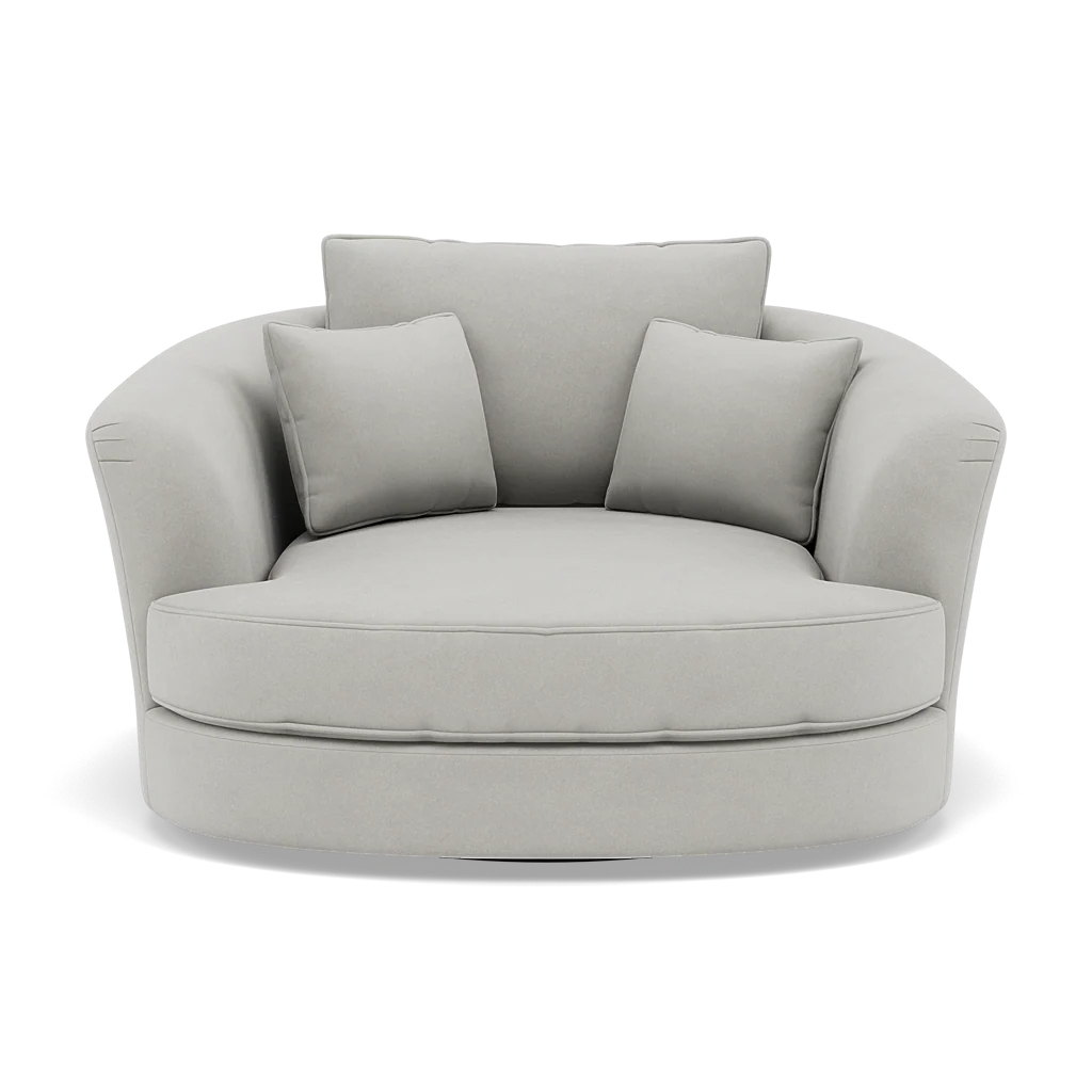 Thalia Swivel Pillow Back Armchair - Cuddler Swivel Chair Grade B - Image 3