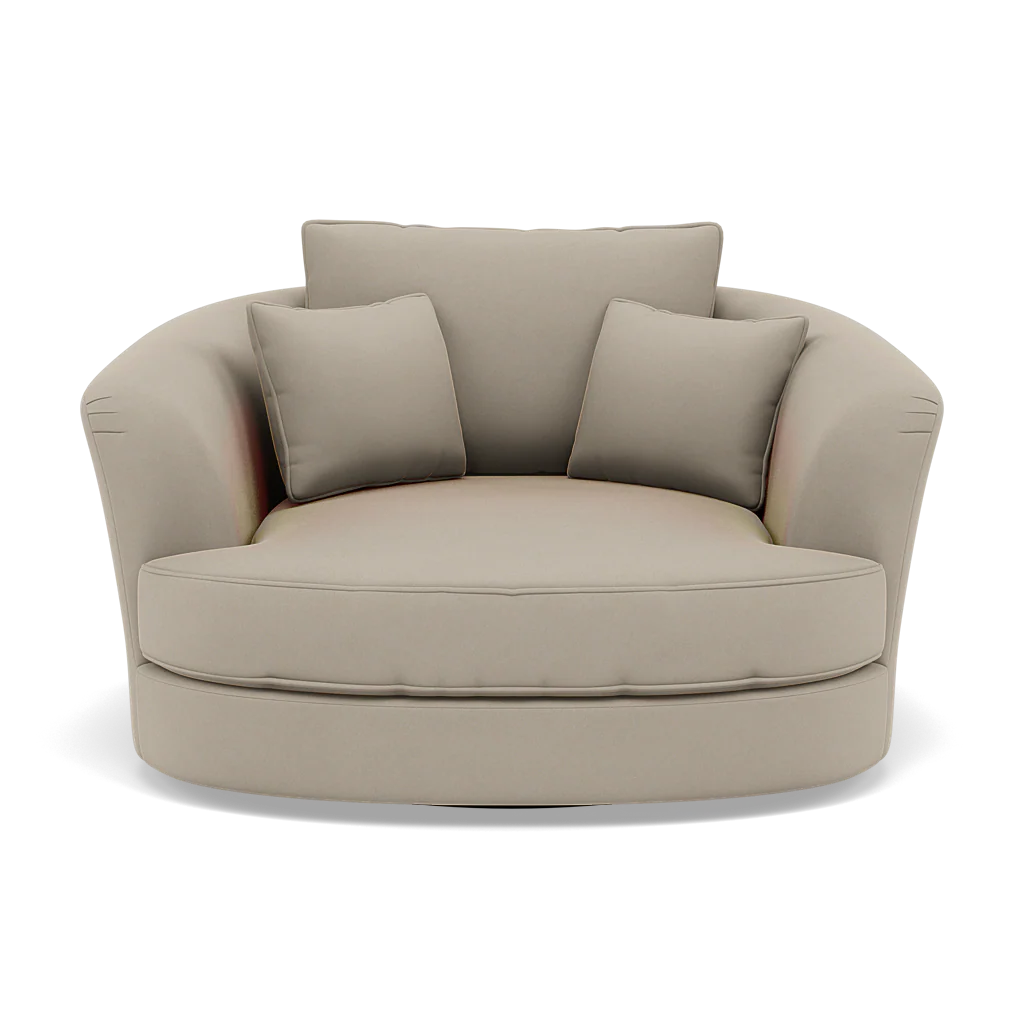 Thalia Swivel Pillow Back Armchair - Cuddler Swivel Chair Grade B - Image 5