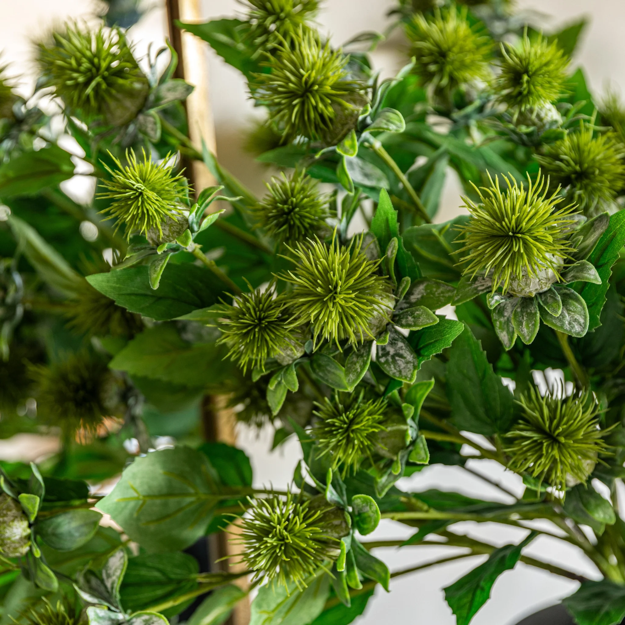 Thistle Green Set Of 12 Artificial Flowers - DHD Faux Stem Thistle Green 79CM 12PK - Image 3