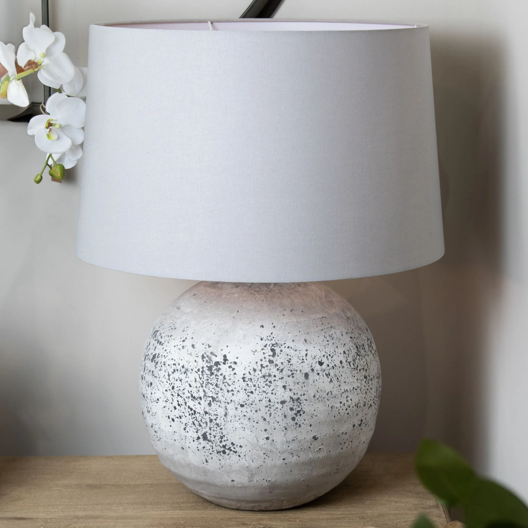Tiber Large Stone Ceramic Lamp - Tiber Large Stone Ceramic Lamp