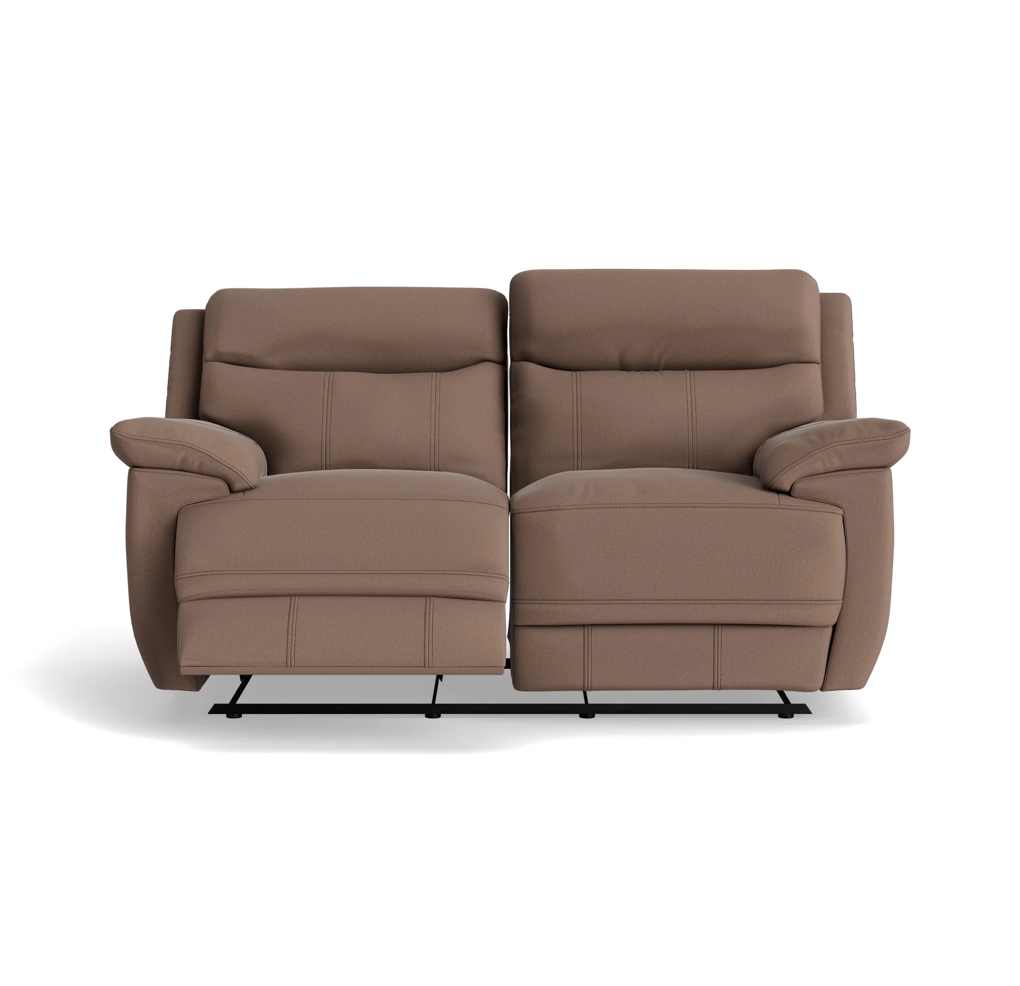 Tranquil 2 Seater Recliner Sofa - 2 Seater 2 Power Recliners Fabric - Power Recliner with USB - Image 3