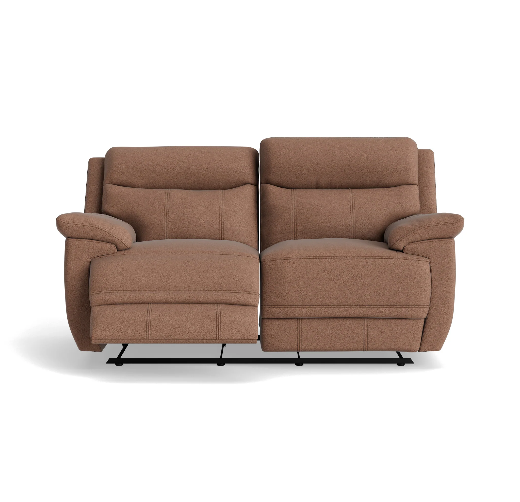 Tranquil 2 Seater Recliner Sofa - 2 Seater 2 Power Recliners Fabric - Power Recliner with USB - Image 4