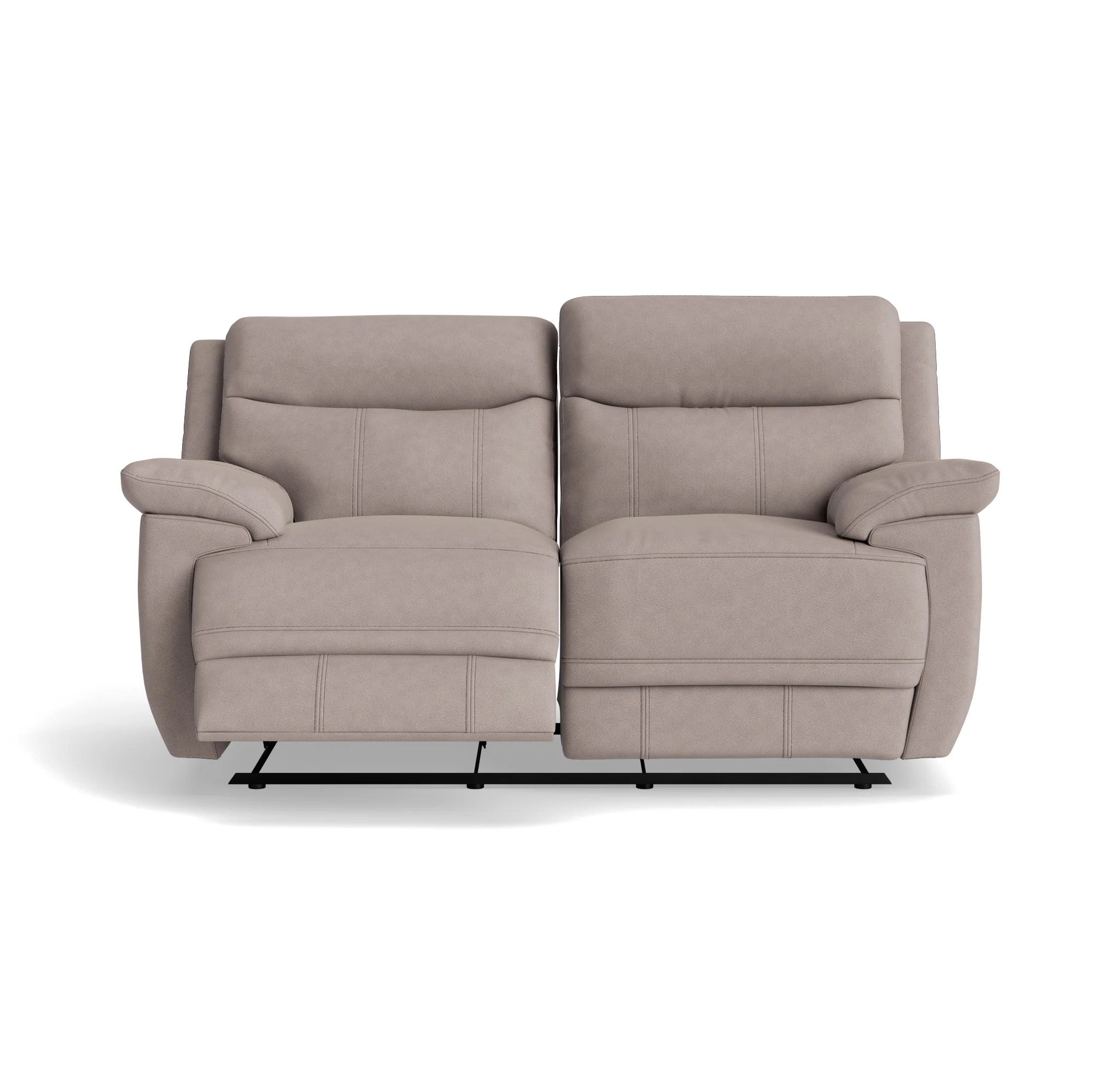 Tranquil 2 Seater Recliner Sofa - 2 Seater 2 Power Recliners Fabric - Power Recliner with USB - Image 6