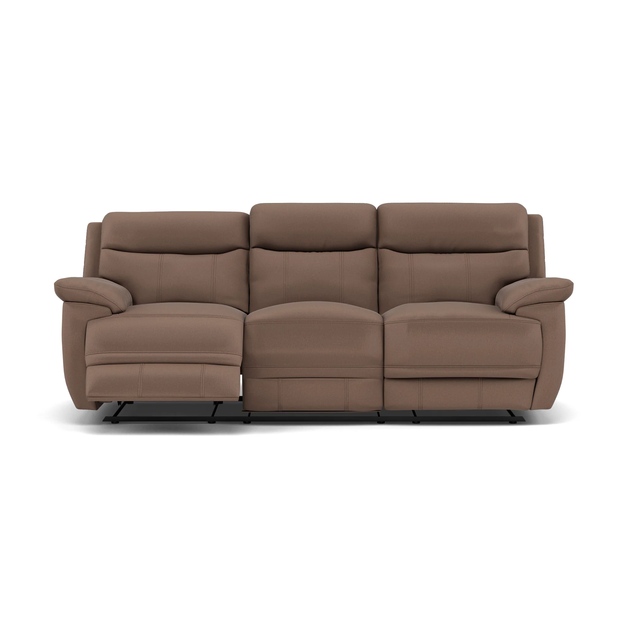 Tranquil 3 Seater Recliner Sofa - 3 Seater Sofa 2 Power Recliners Fabric - Power Recliner with USB - Image 3