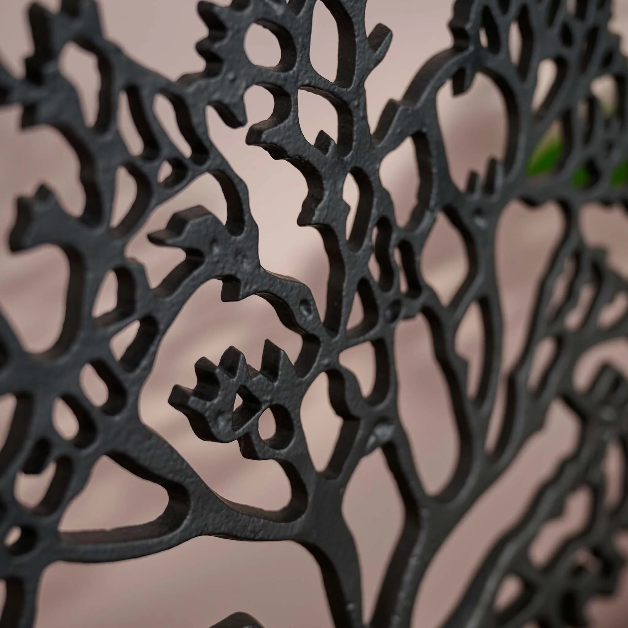 Tree On Wooden Base Black - Tree On Wooden Base 42CM Black - Image 3