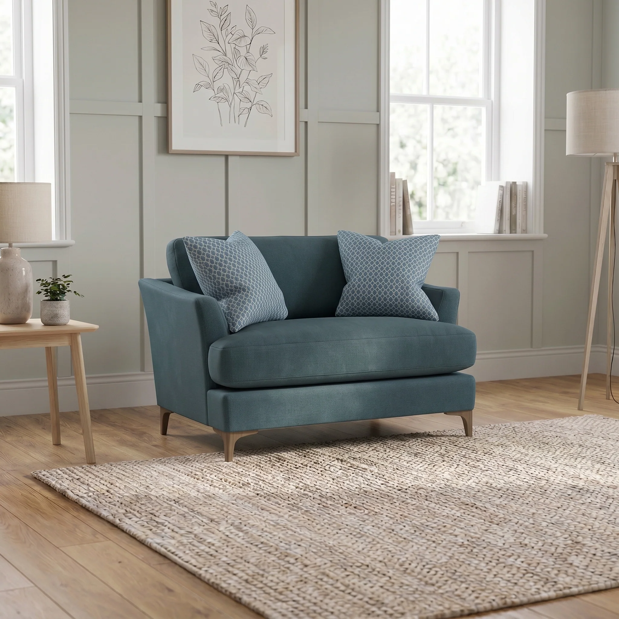 Tulip Loveseat - Cuddler Fabric - Image 2