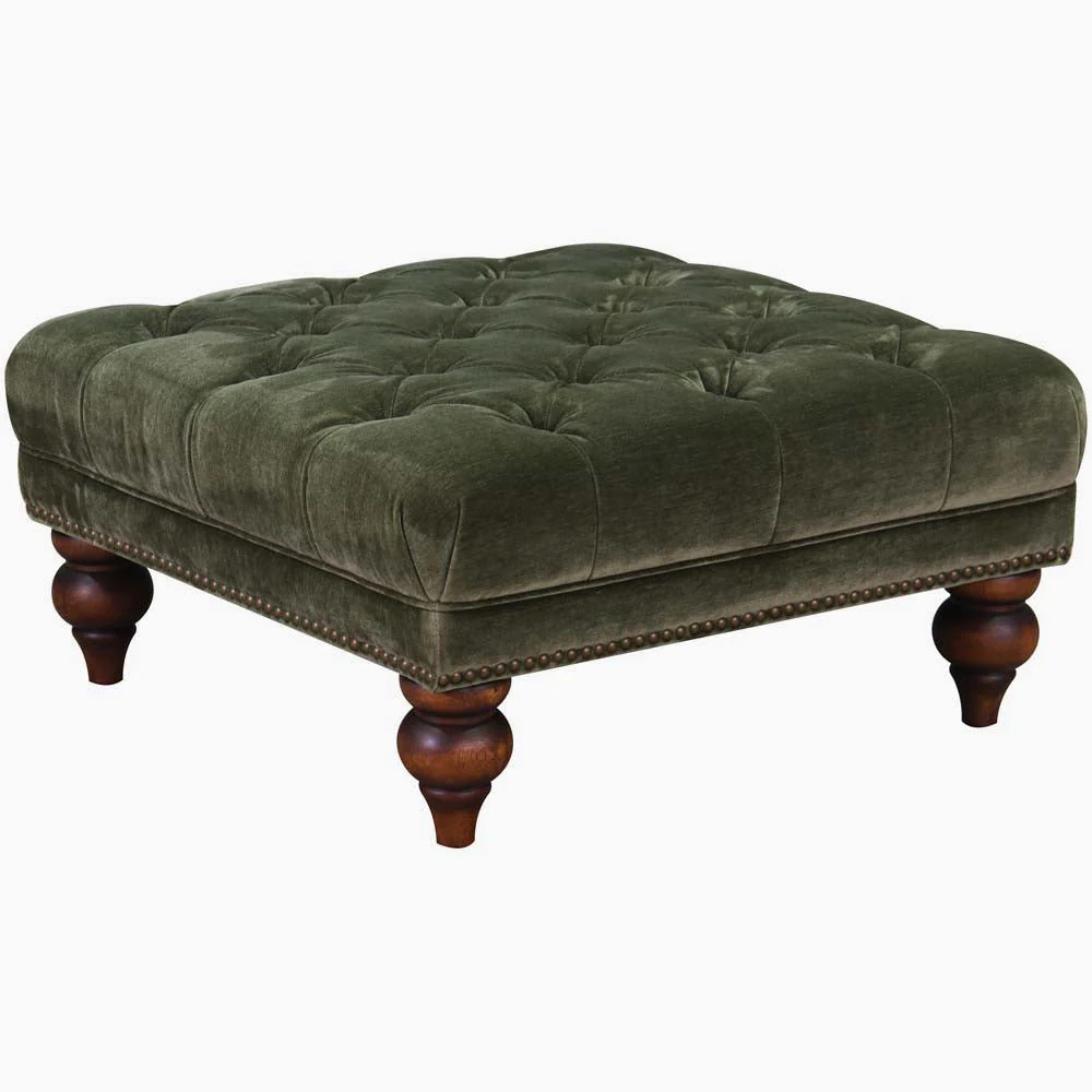 Violet Footstool - Footstool Vintage Leather - Image 2