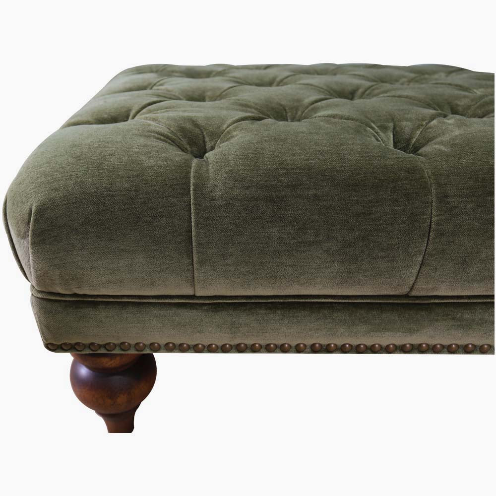 Violet Footstool - Footstool Vintage Leather - Image 3