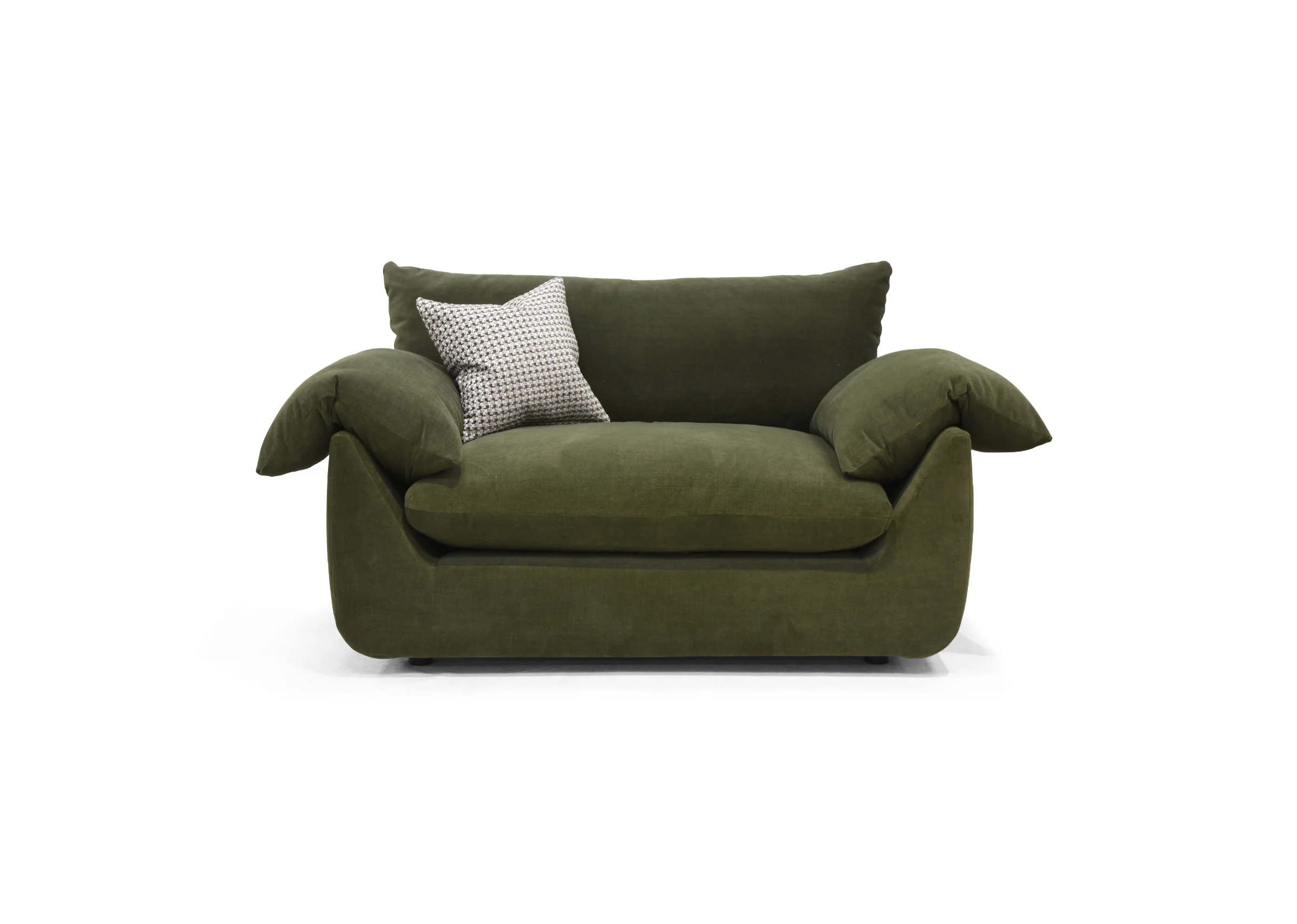 Vogue Williams Bayswater Loveseat - Cuddler Linen Look