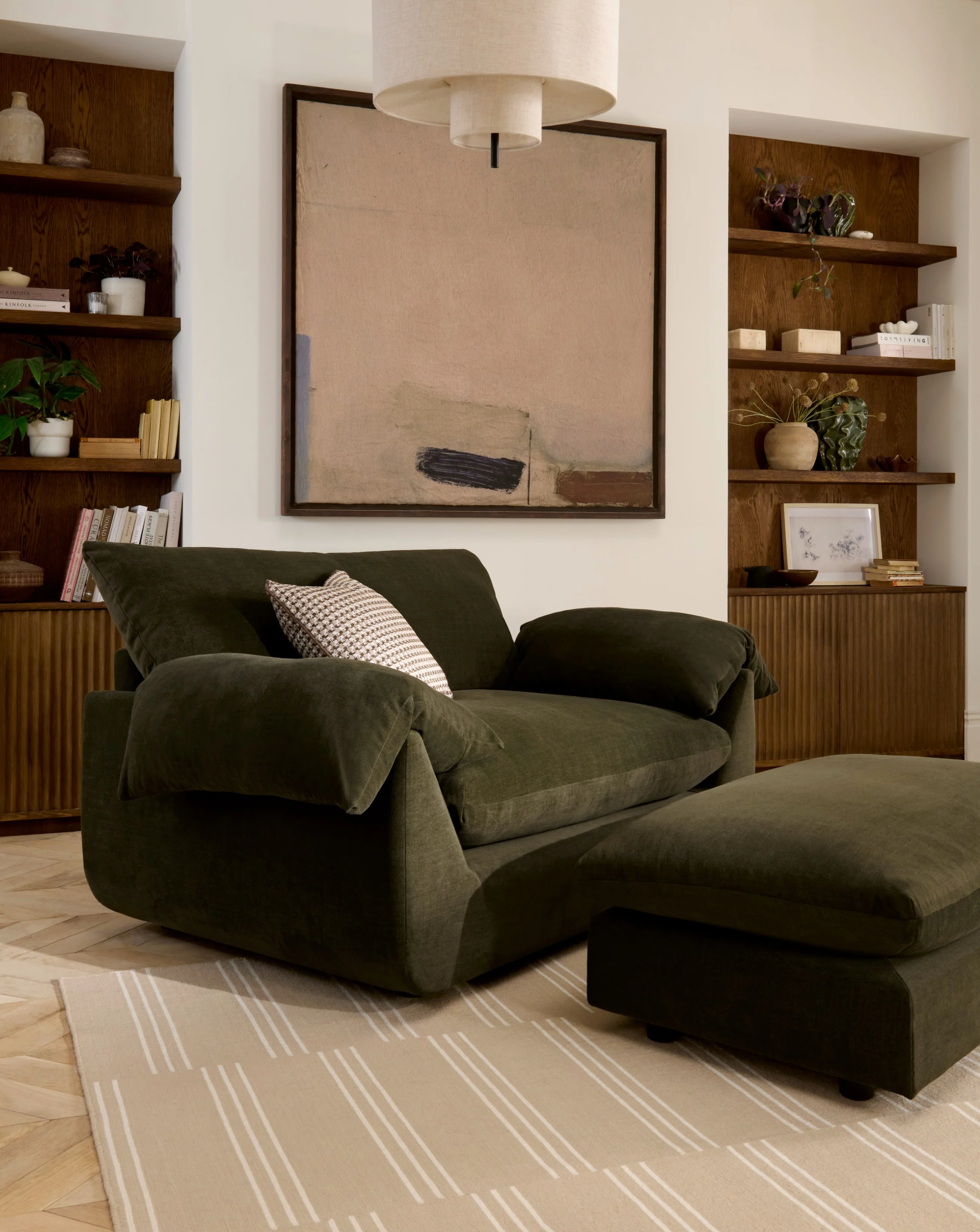 Vogue Williams Bayswater Loveseat - Cuddler Linen Look - Image 2