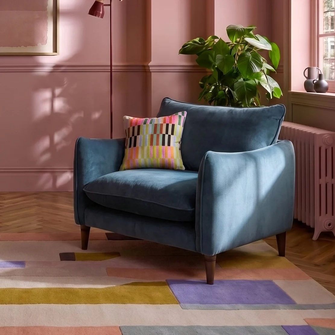 Vogue Williams Kenmare Loveseat - Cuddler Soft Chenille - Image 2