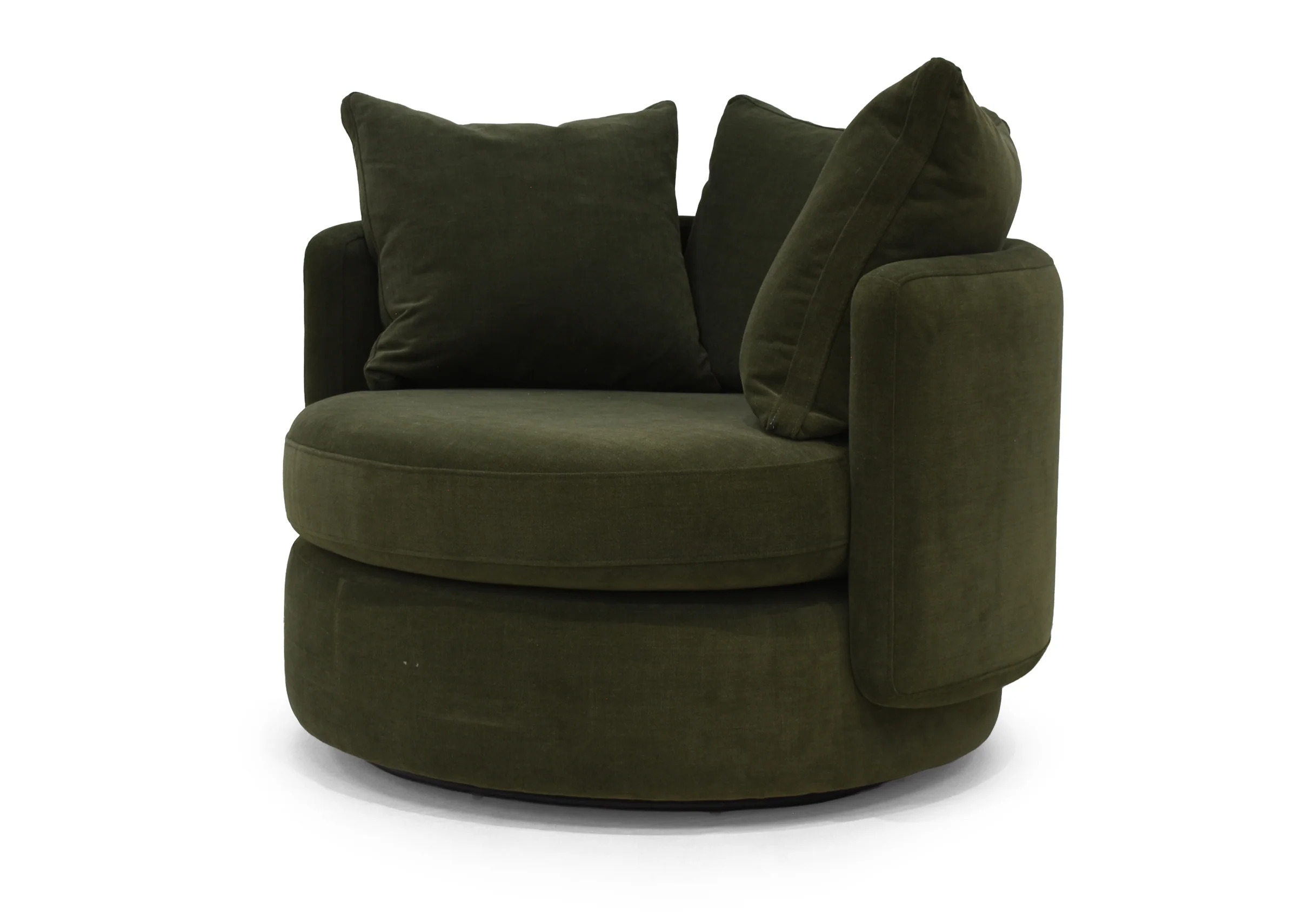 Vogue Williams Piccadilly Large Swivel Chair - Large Swivel Chair Linen Look - Image 3