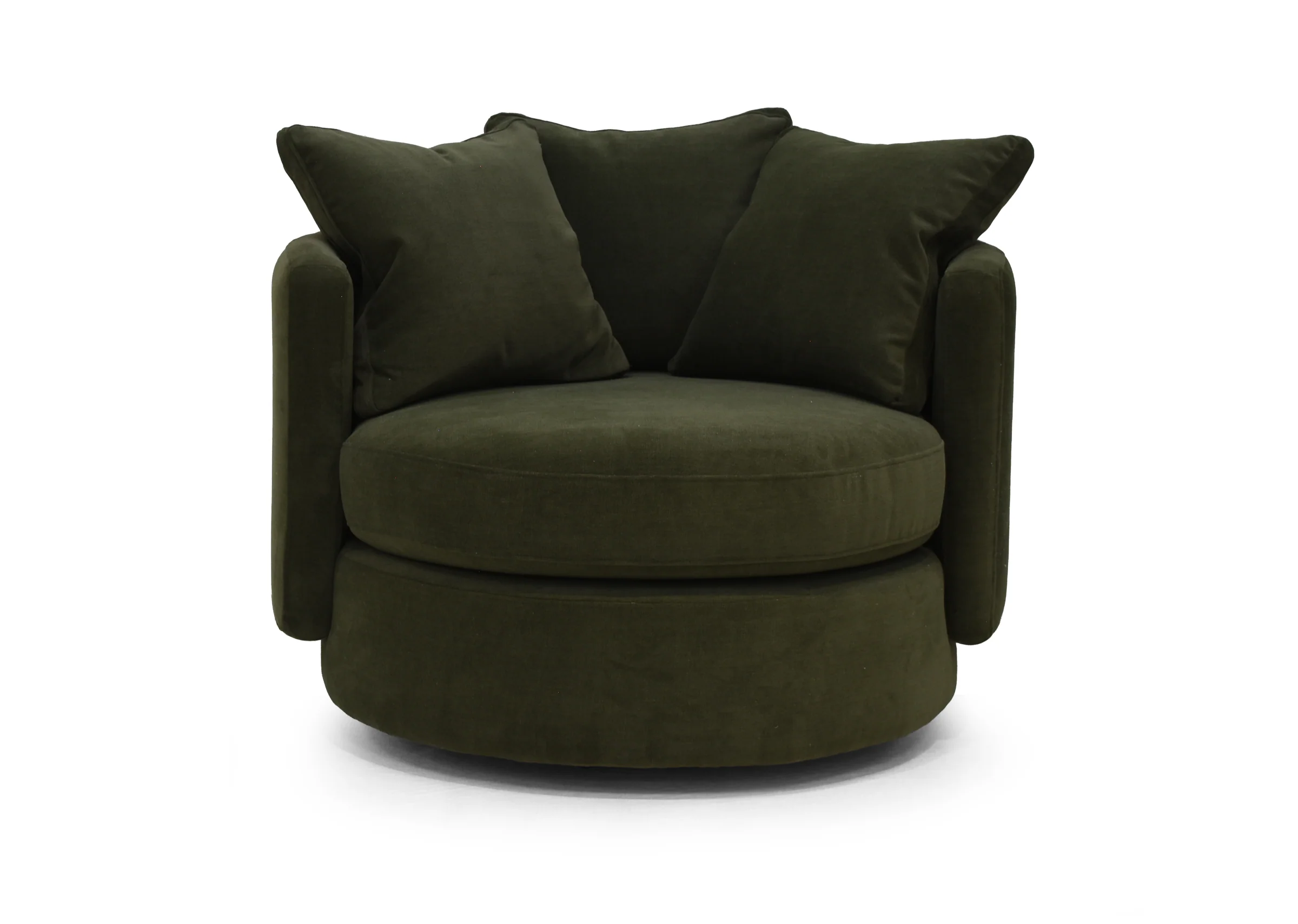 Vogue Williams Piccadilly Small Swivel Chair - Small Swivel Chair Soft Chenille
