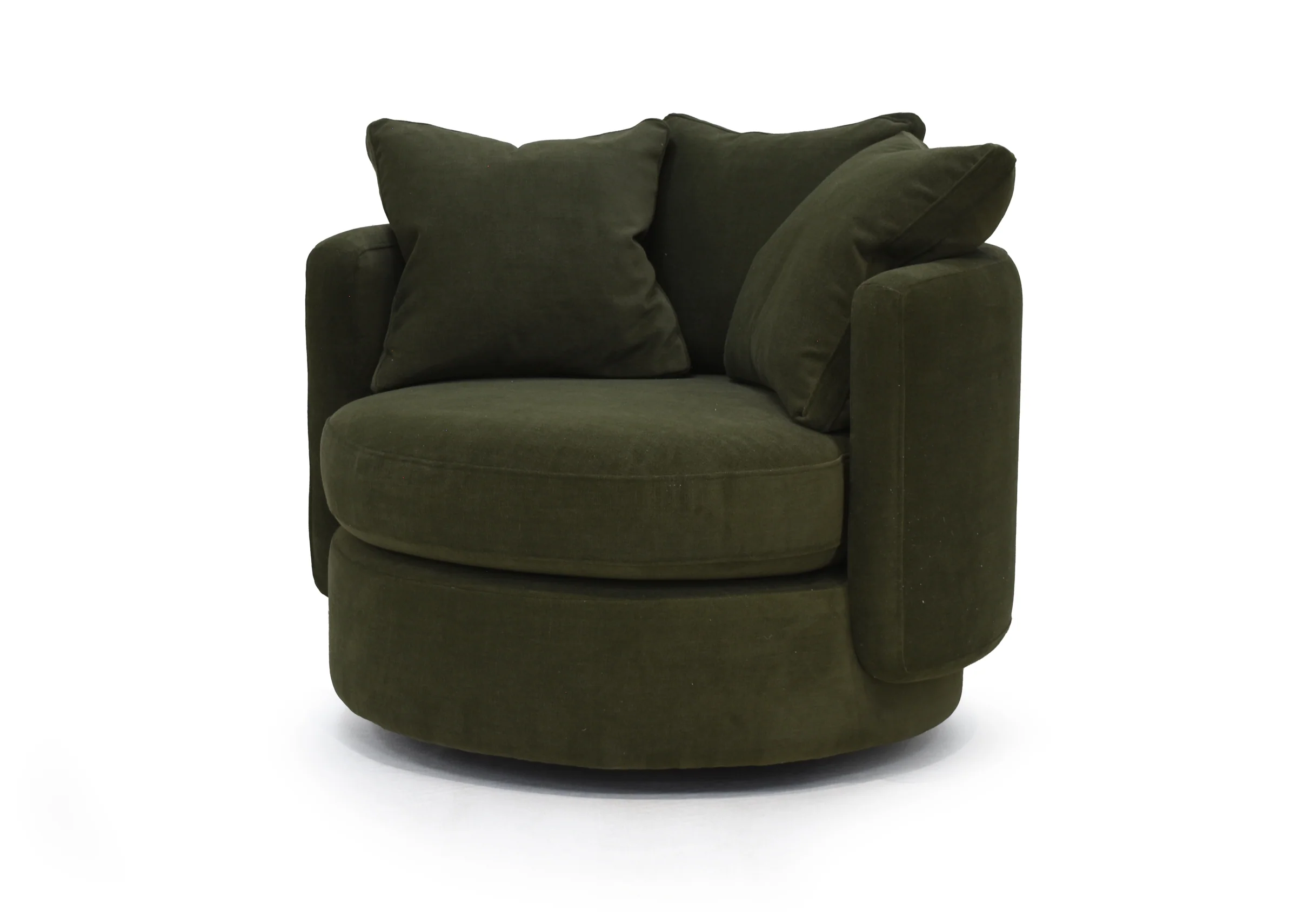 Vogue Williams Piccadilly Small Swivel Chair - Small Swivel Chair Soft Chenille - Image 3